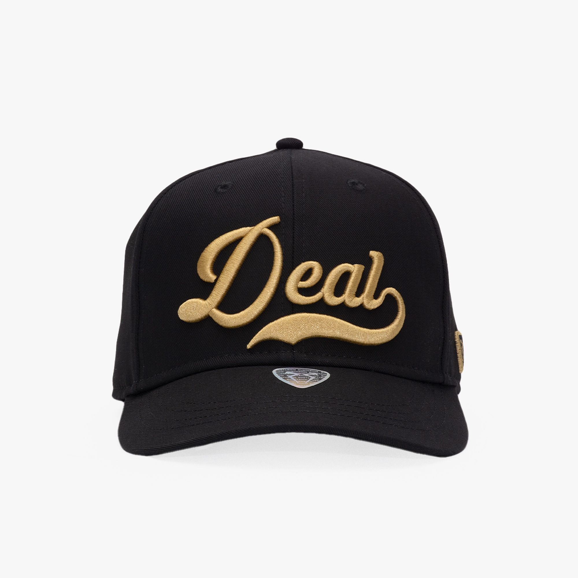 RustandRich Kadın Erkek Siyah Baseball Şapka-Curved Visor-Motto Collection-Deal