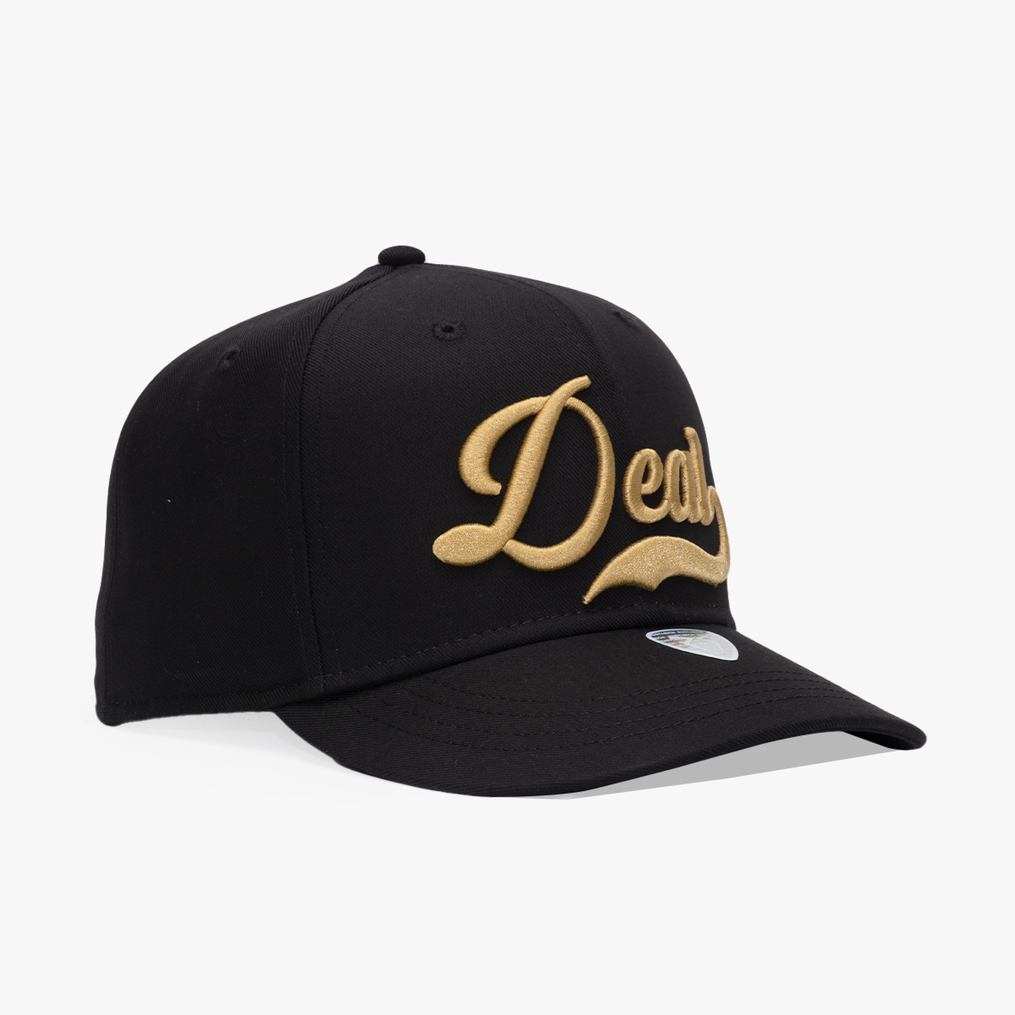 RustandRich Kadın Erkek Siyah Baseball Şapka-Curved Visor-Motto Collection-Deal