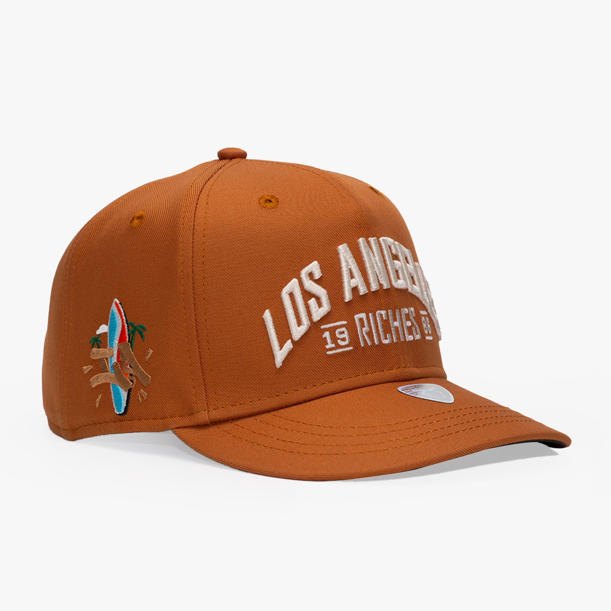 RustandRich Kadın Erkek Taba Baseball Şapka-Curved Visor-City's Collection-Los Angeles