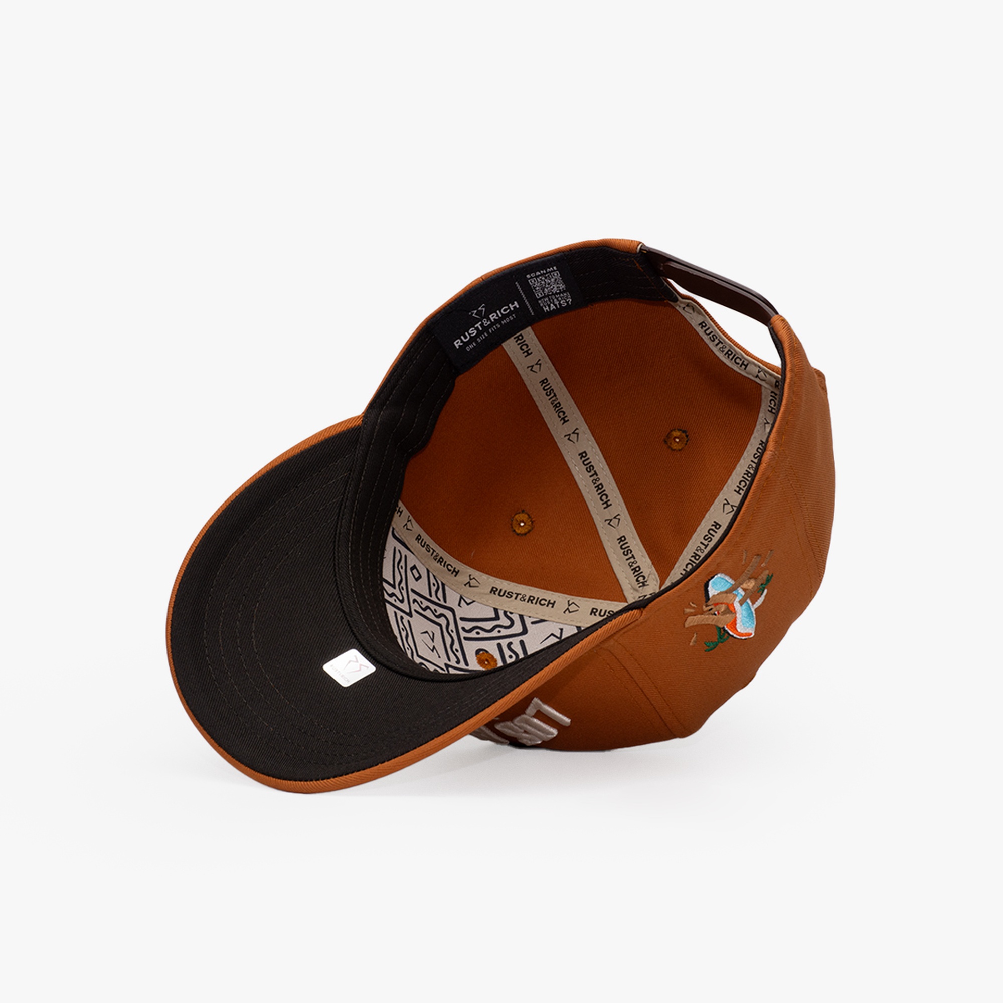 RustandRich Kadın Erkek Taba Baseball Şapka-Curved Visor-City's Collection-Los Angeles
