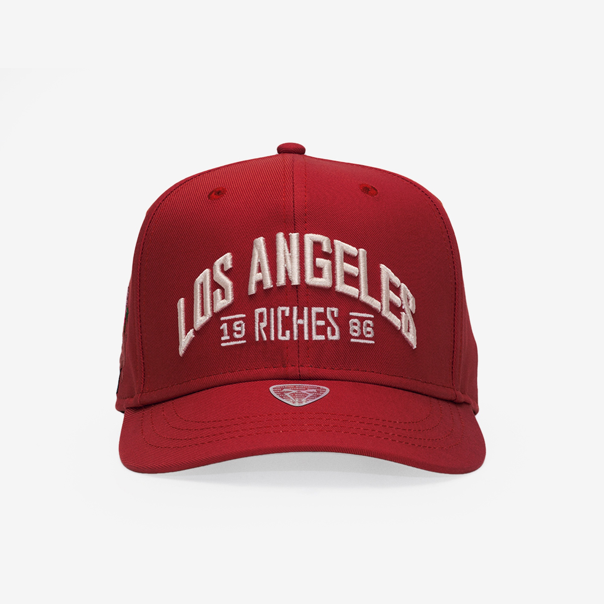 RustandRich Kadın Erkek Kırmızı Baseball Şapka-Curved Visor-City's Collection-Los Angeles