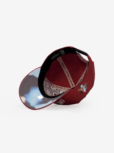  RustandRich Kadın Erkek Kırmızı Baseball Şapka-Curved Visor-City's Collection-Los Angeles