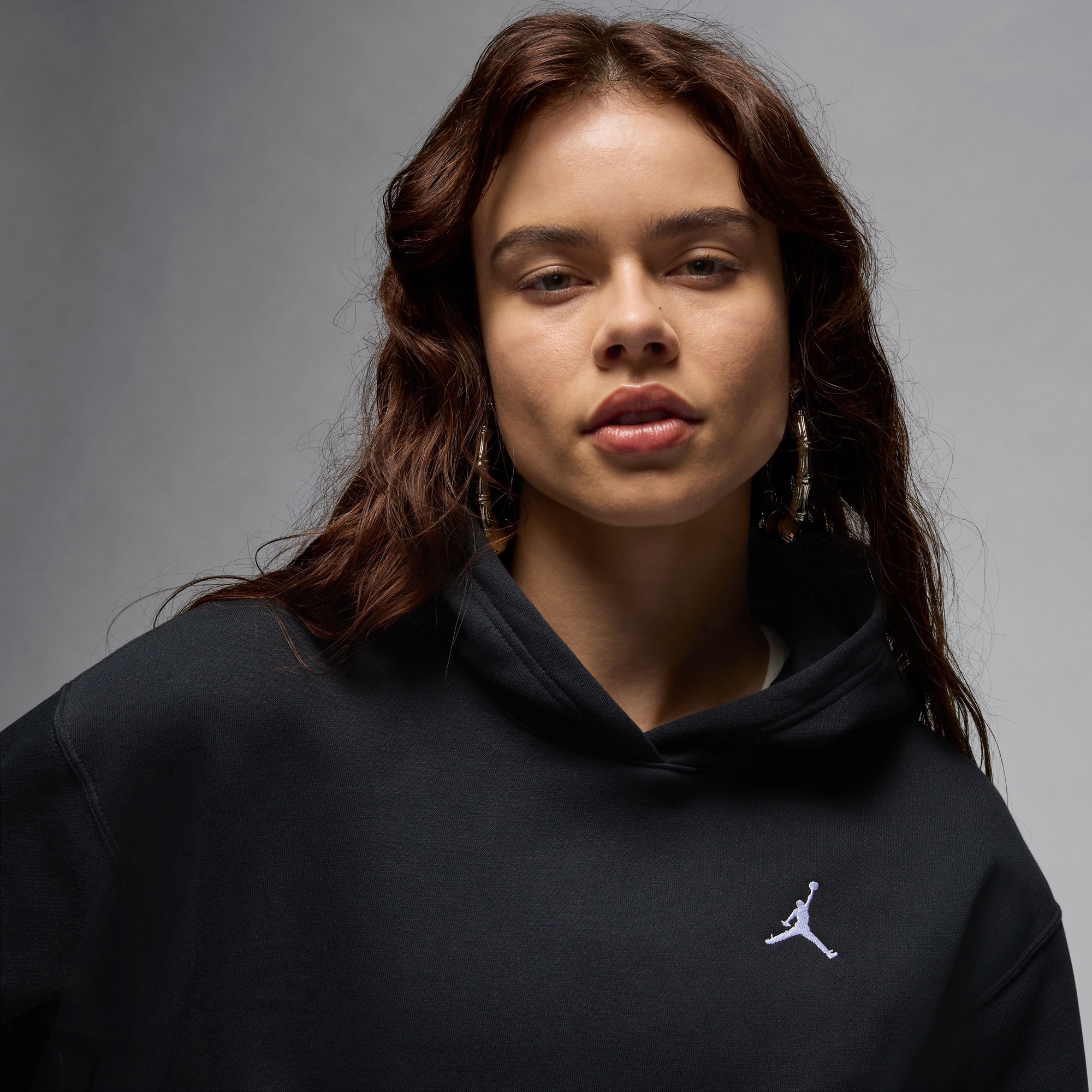 Jordan Brooklyn Fleece Kadın Siyah Sweatshirt