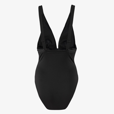  Tommy Hilfiger Plunge One Piece Kadın Siyah Mayo