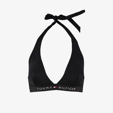  Tommy Hilfiger Halter Rp Kadın Siyah Bikini Üstü