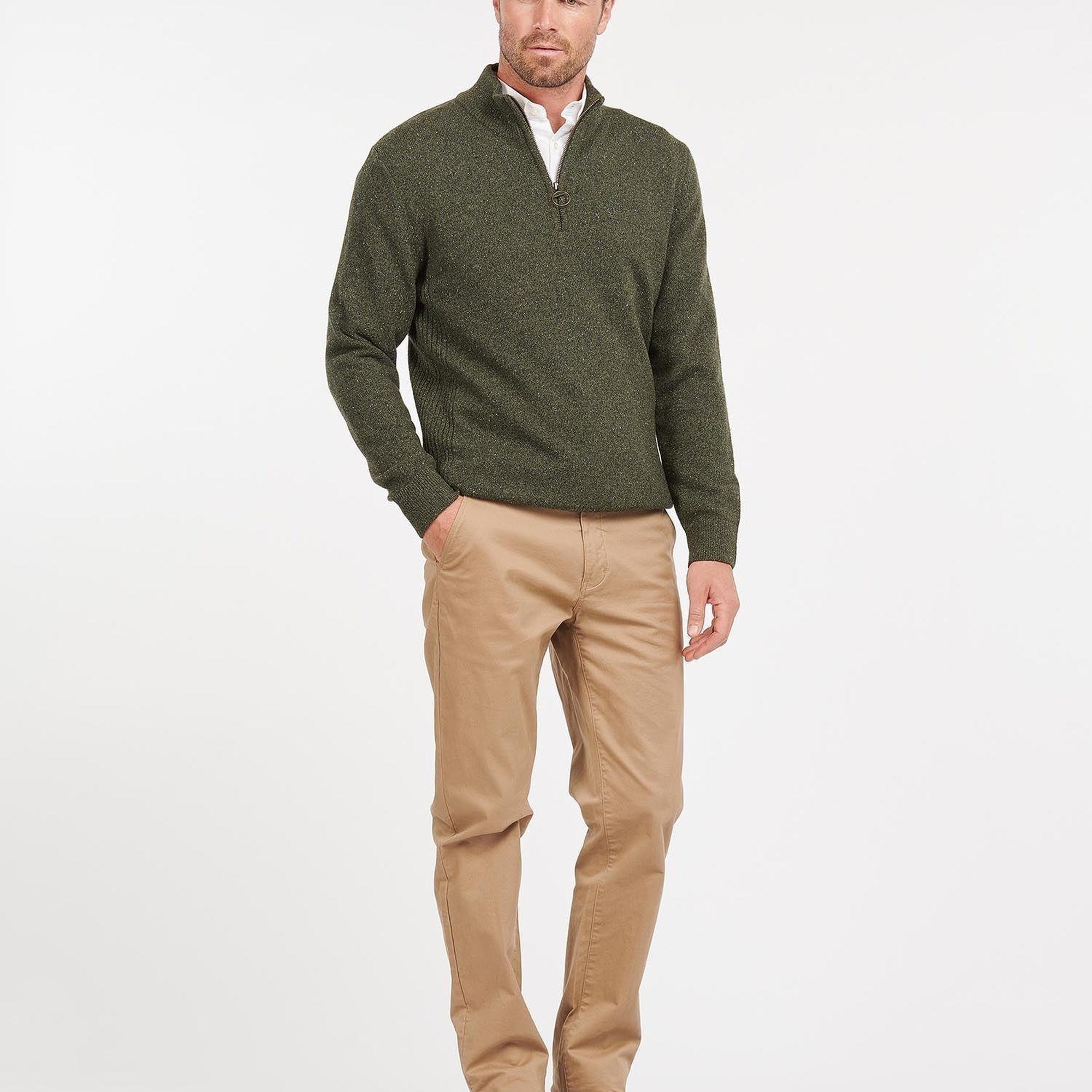 Barbour Tisbury Half Zip Kazak