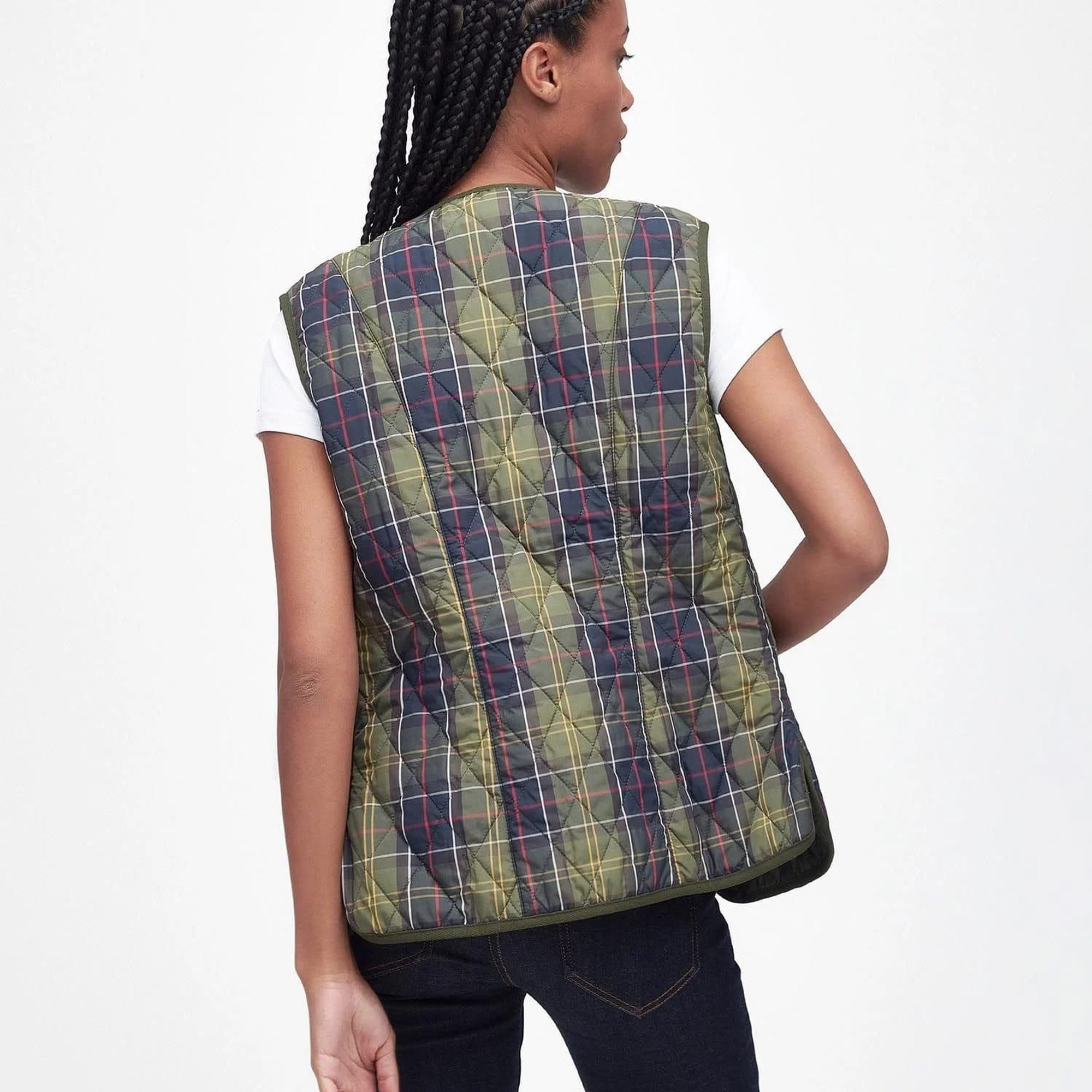 Barbour Tartan Betty İçlik-Yelek - Beadnell Ceketler İle Uyumludur