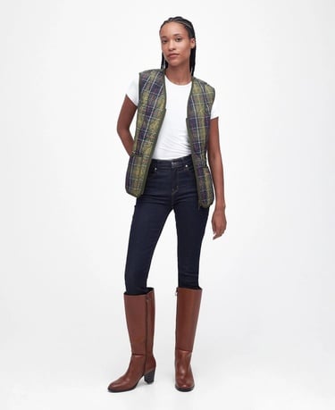  Barbour Tartan Betty İçlik-Yelek - Beadnell Ceketler İle Uyumludur