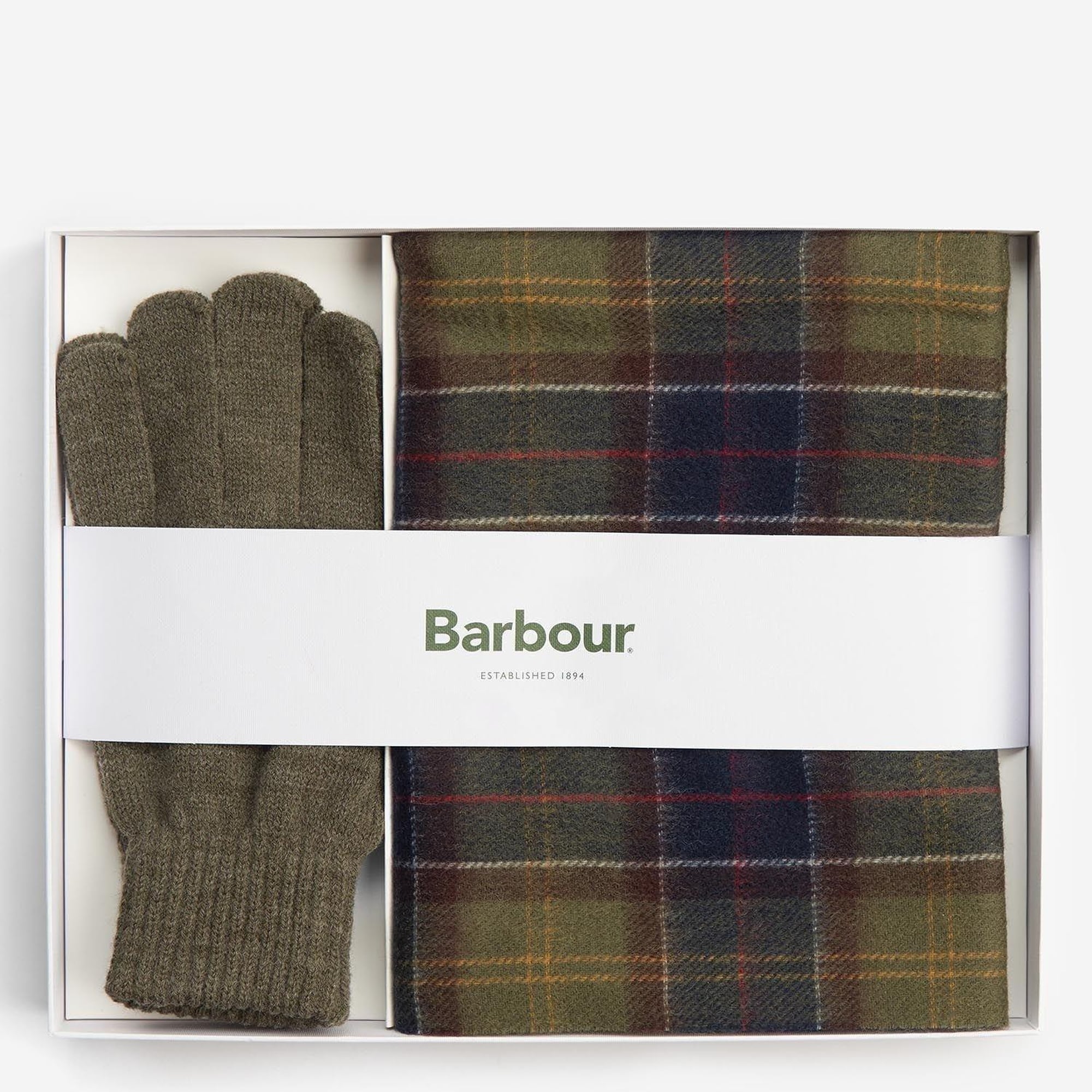 Barbour Tartan Atkı ve Eldiven Hediye Seti
