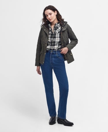  Barbour Kadın Millfire Quilt Kapitone Ceket