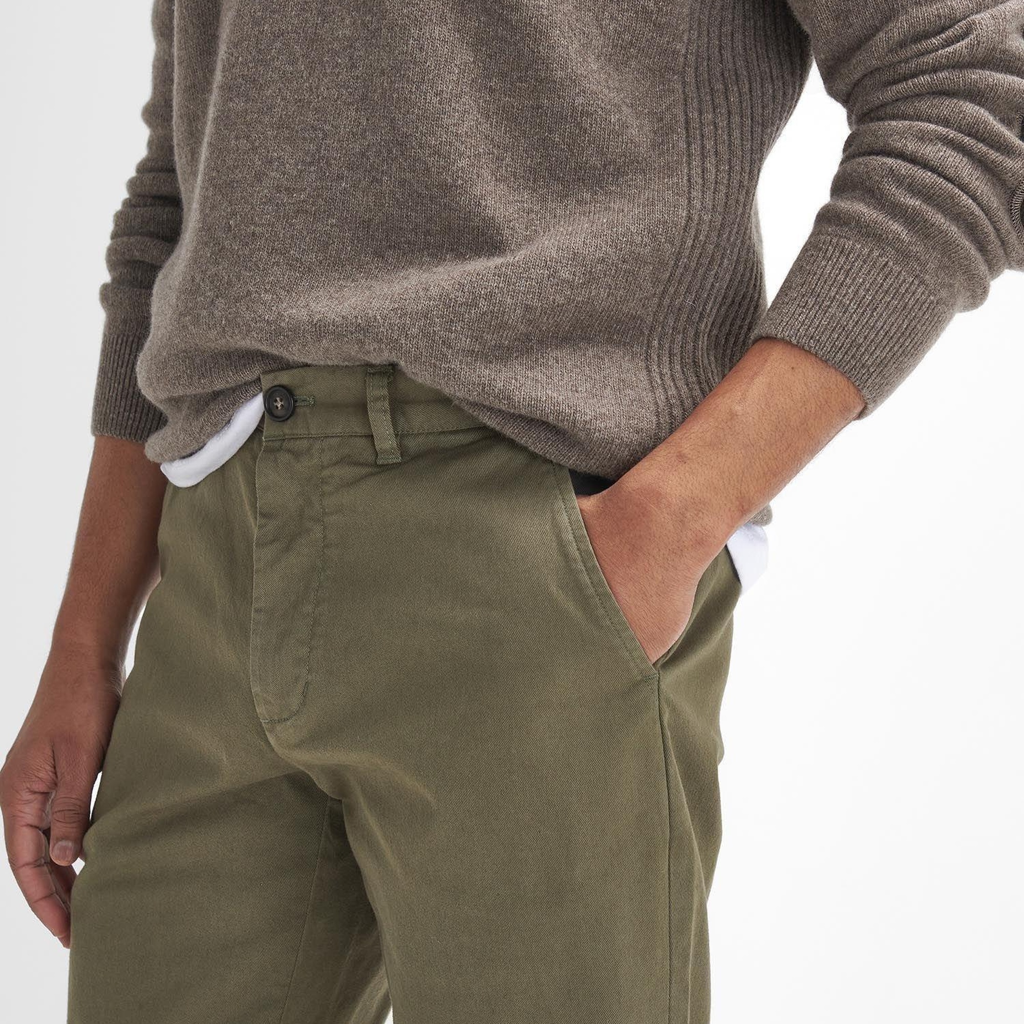 Barbour Washed Stretch Twill Fit Pantolon