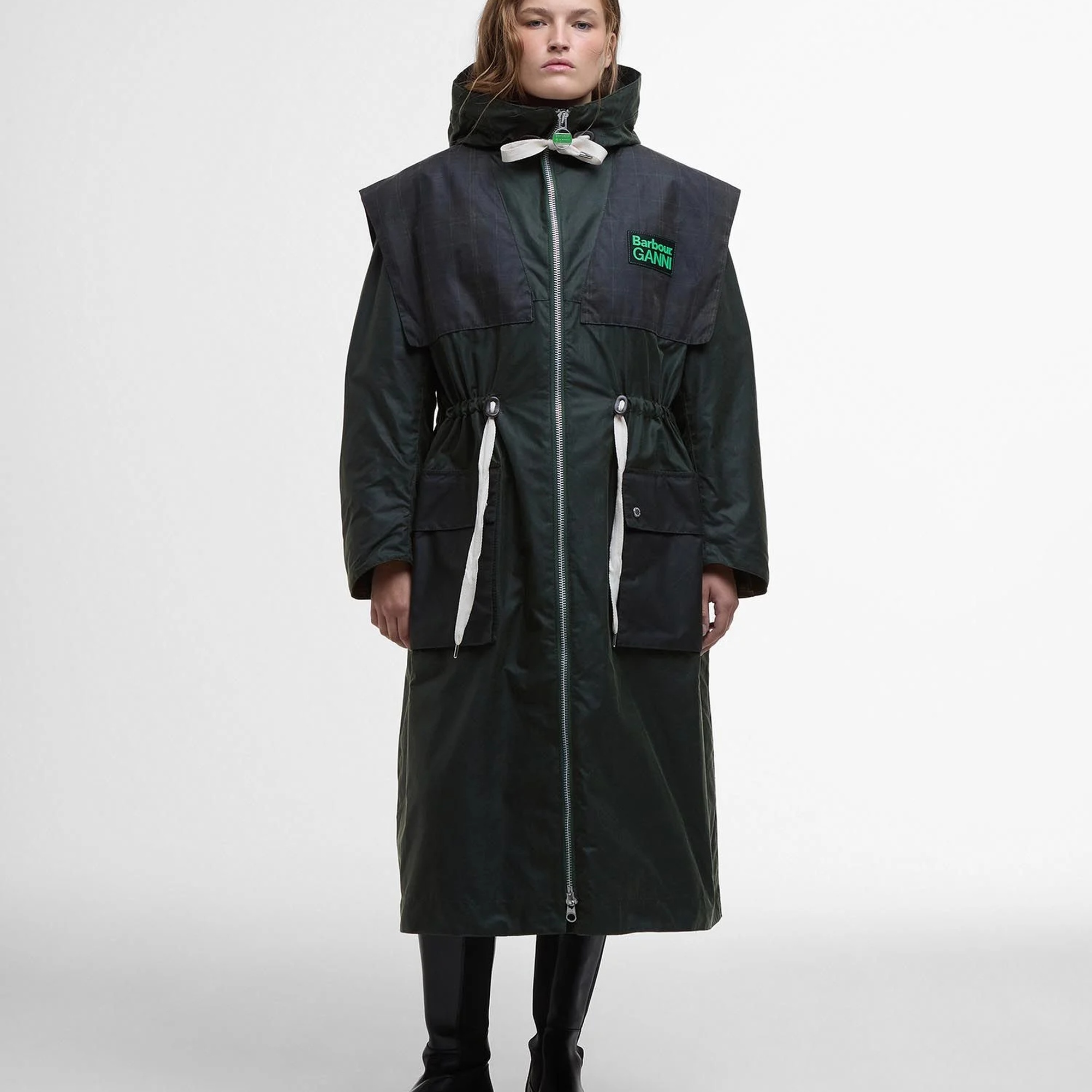 Barbour x GANNI Yağlı Parka