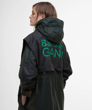  Barbour x GANNI Yağlı Parka