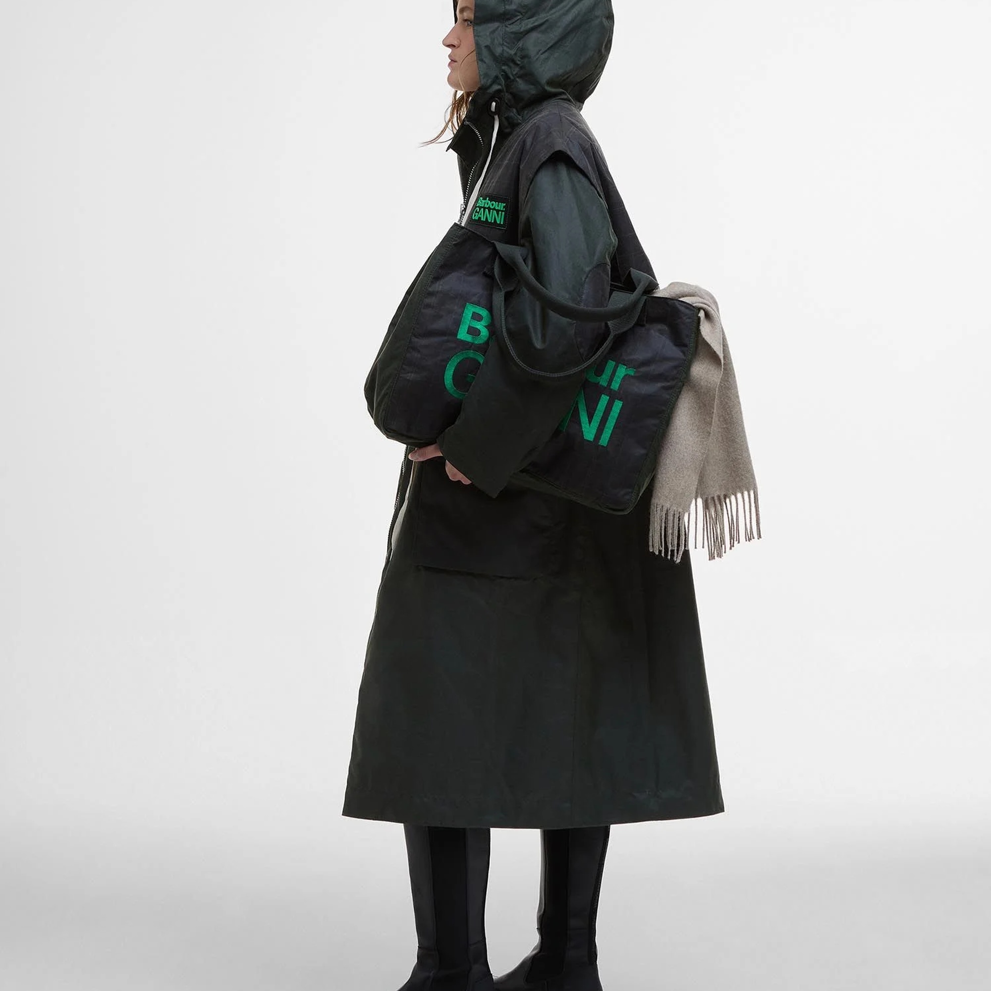 Barbour x GANNI Yağlı Parka