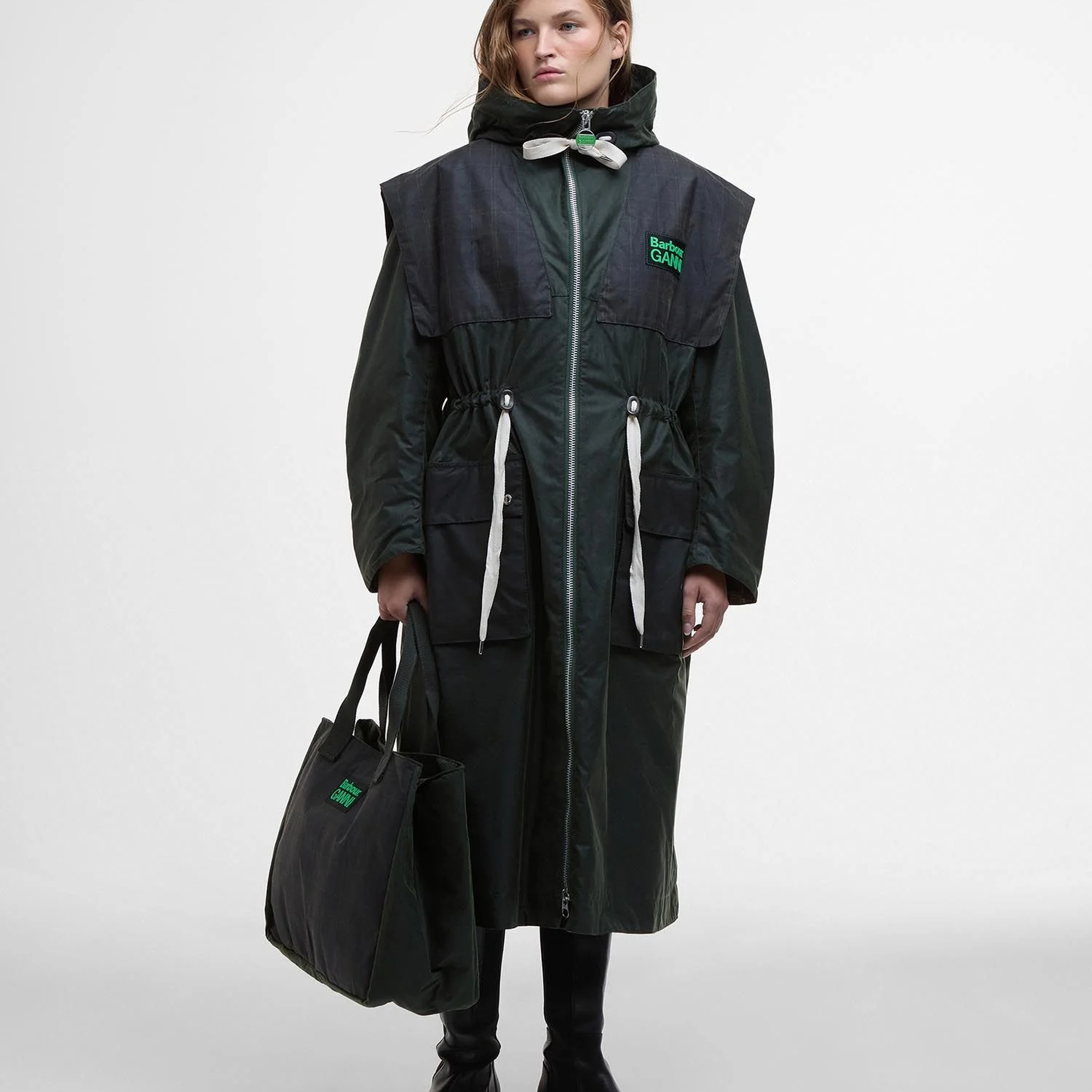 Barbour x GANNI Yağlı Parka