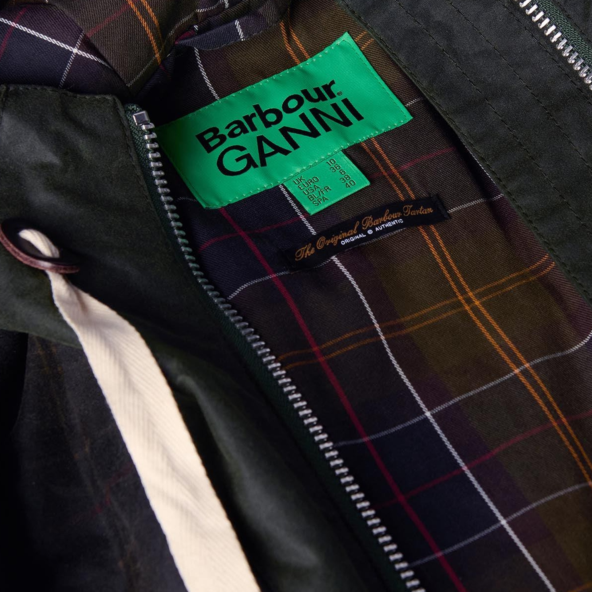 Barbour x GANNI Yağlı Parka