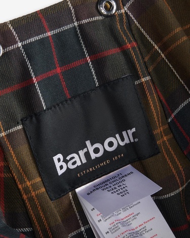  Barbour Childrens Yağlı Kapüşon