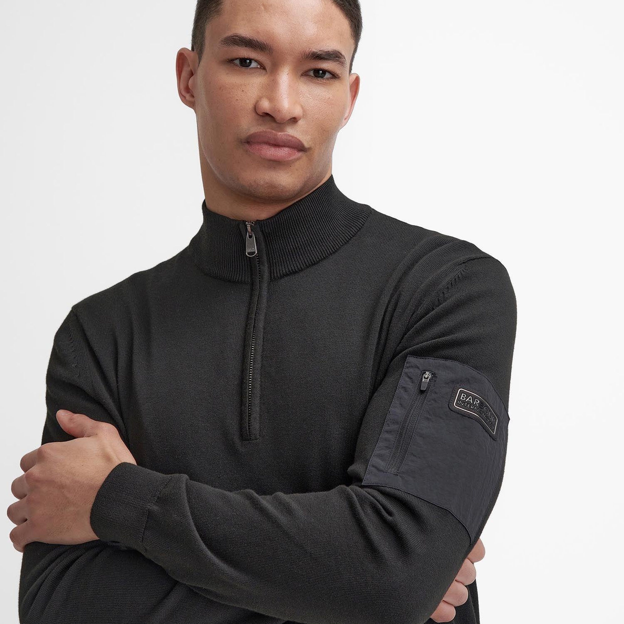 B.Intl Blades Pamuklu Yarım Fermuarlı Kazak