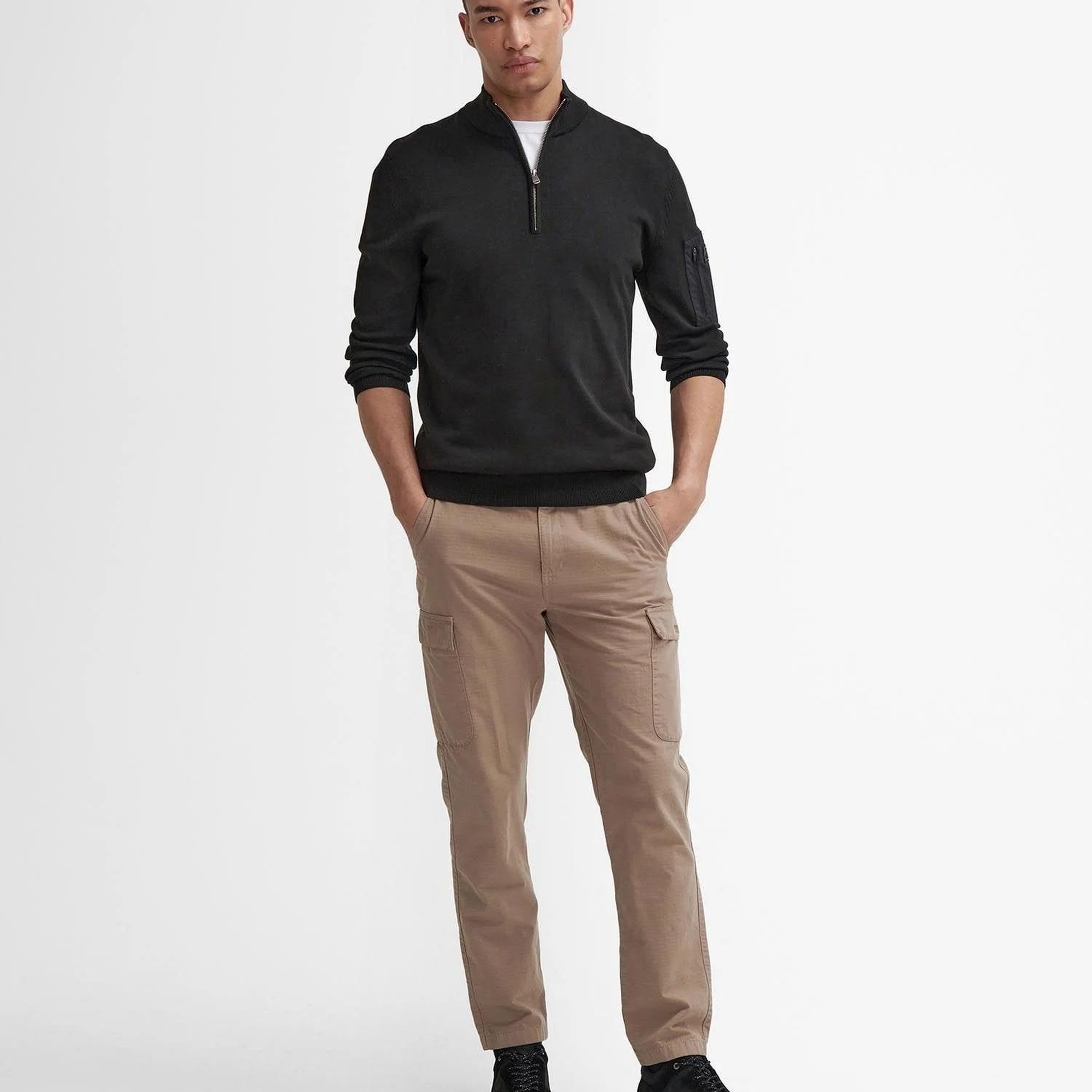 B.Intl Blades Pamuklu Yarım Fermuarlı Kazak