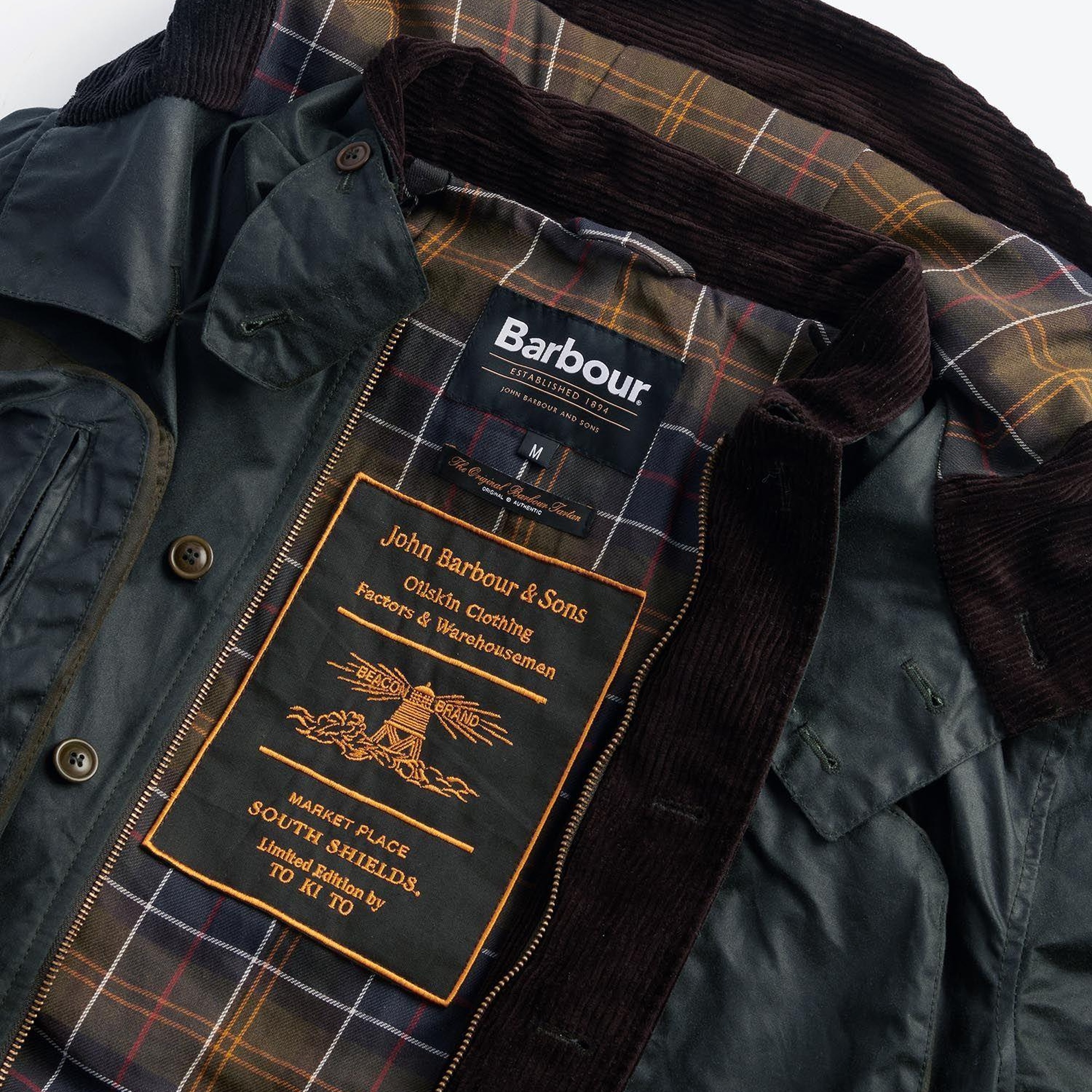 Barbour x TO KI TO Outland Yağlı Ceket