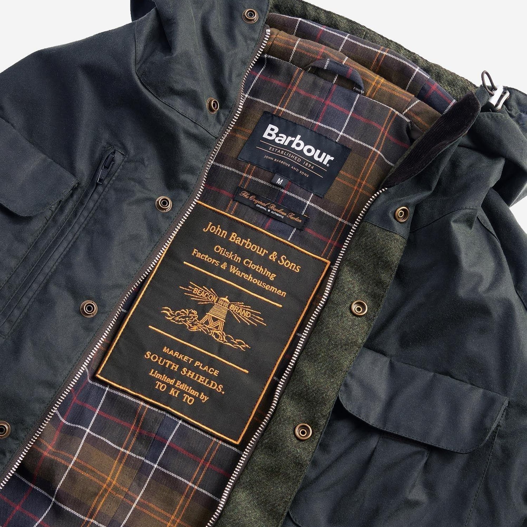 Barbour x TO KI TO Bicycle Yağlı Ceket