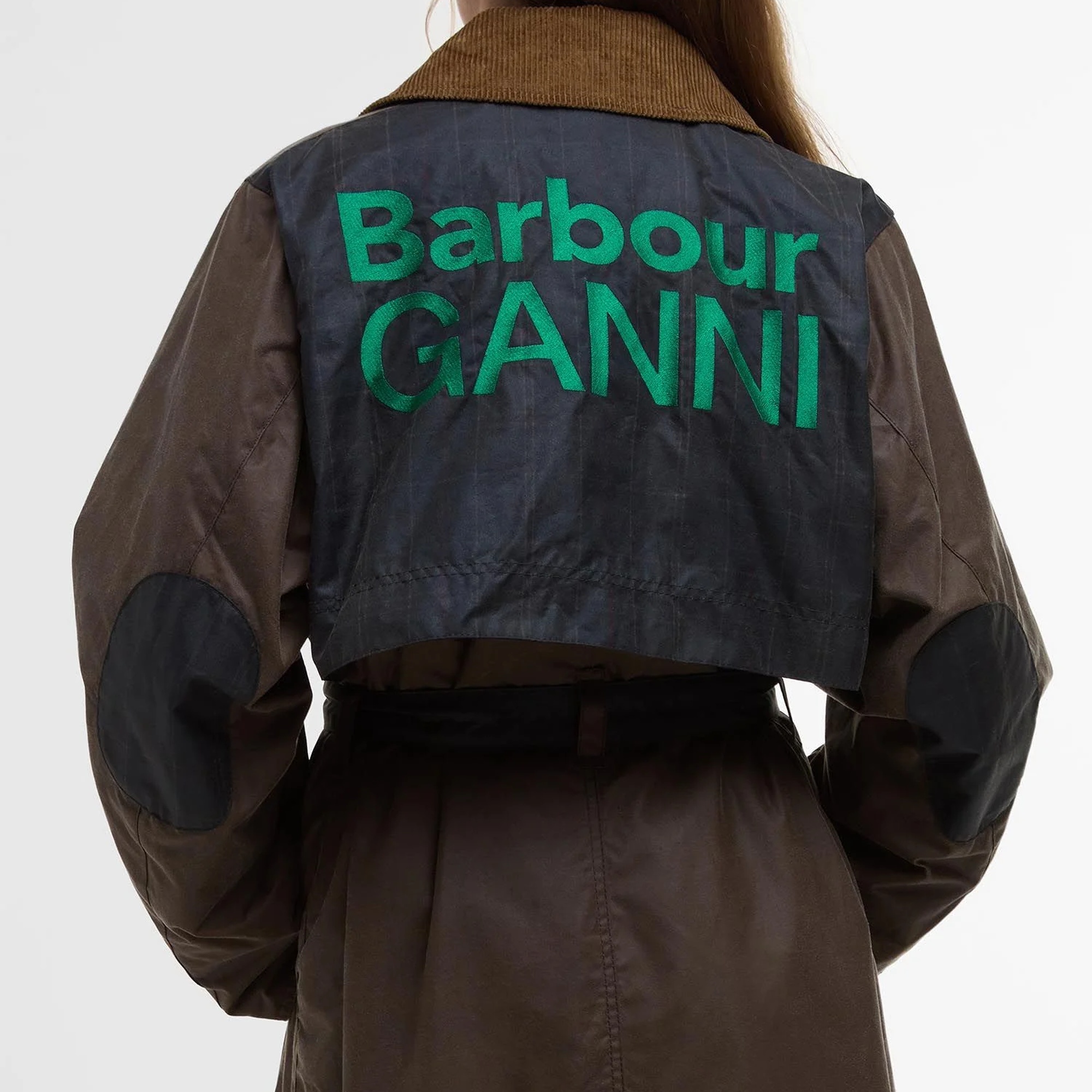 Barbour x GANNI Yağlı Trench Ceket