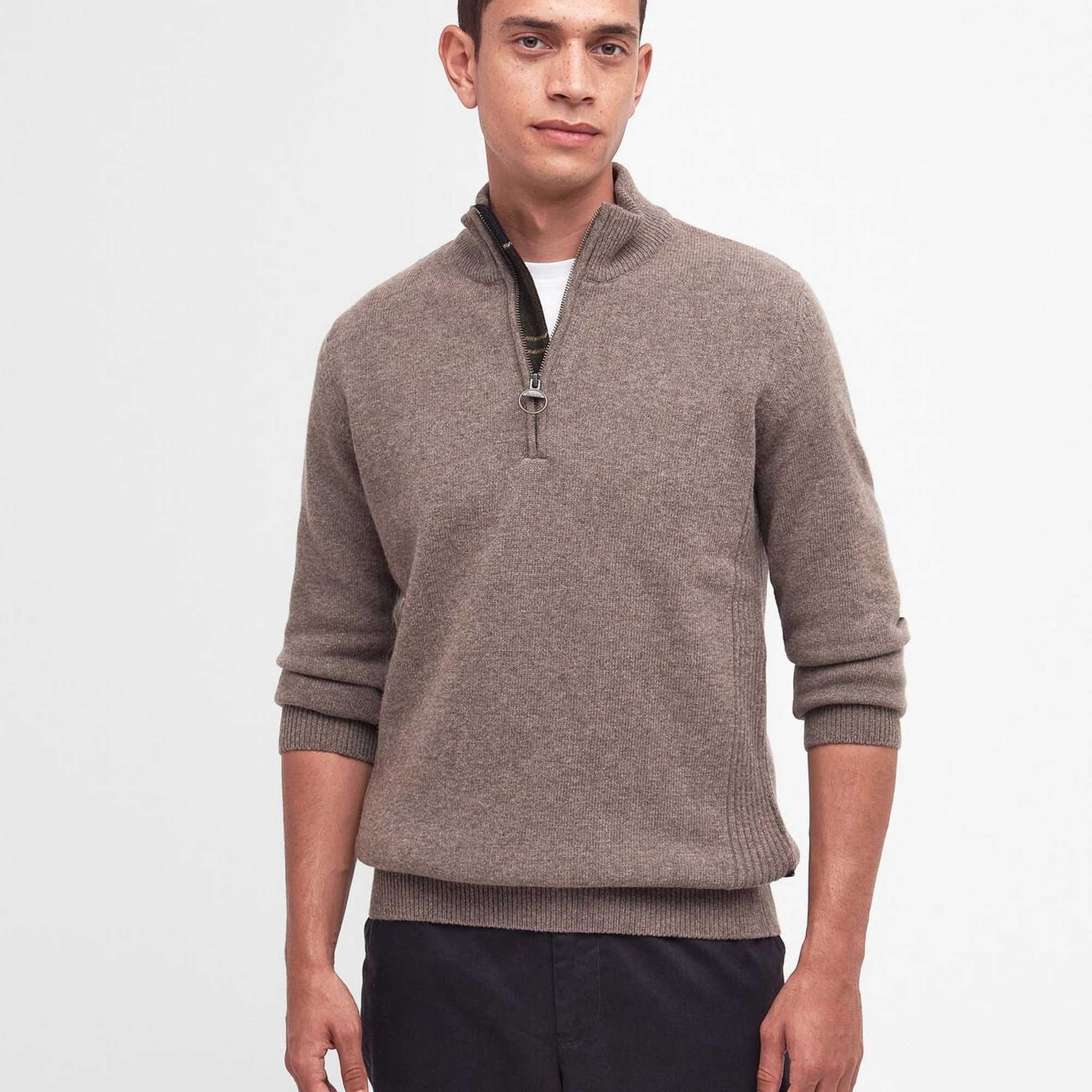Barbour Holden Half Zip Knitted Kazak