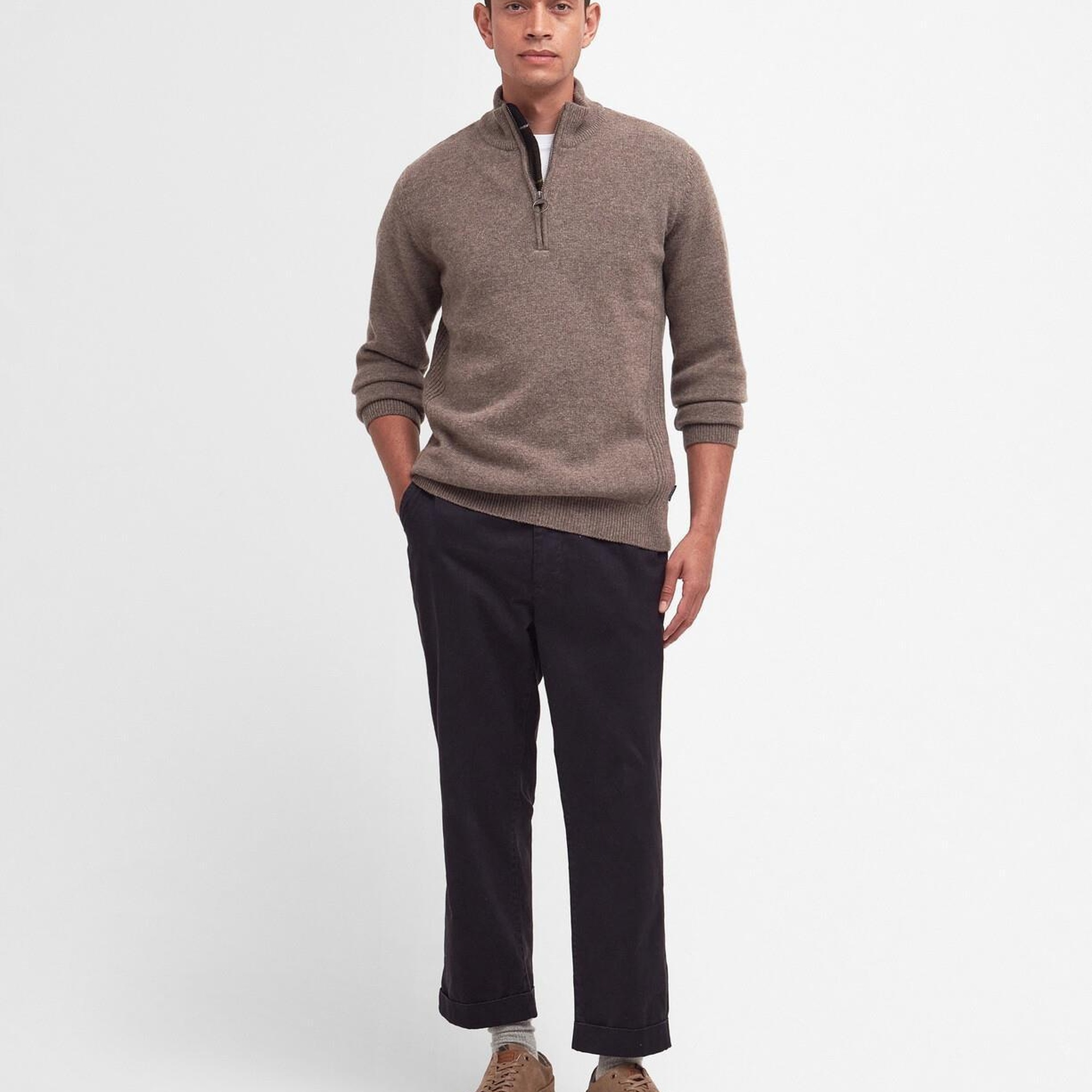 Barbour Holden Half Zip Knitted Kazak