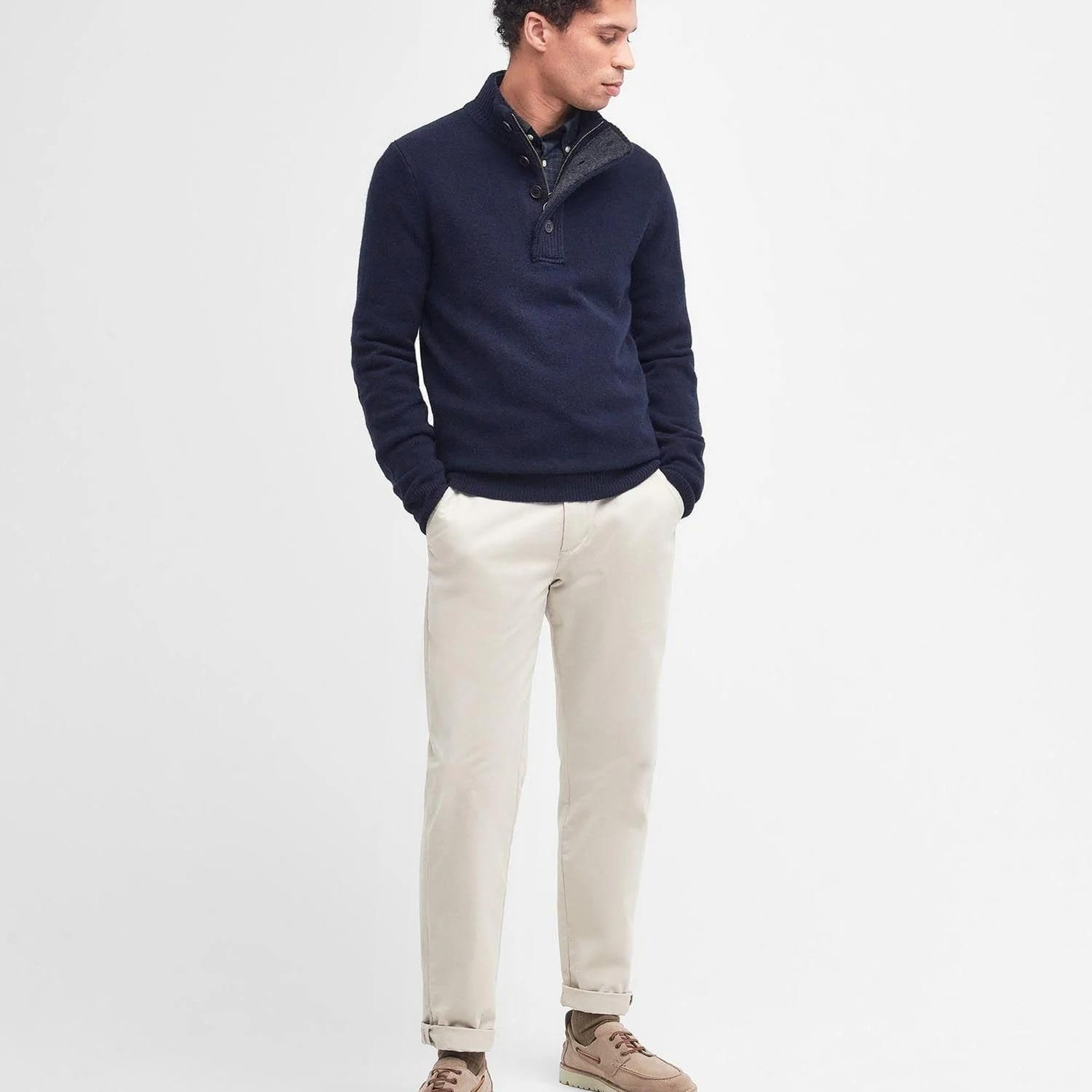 Barbour Patch Half Zip Kazak