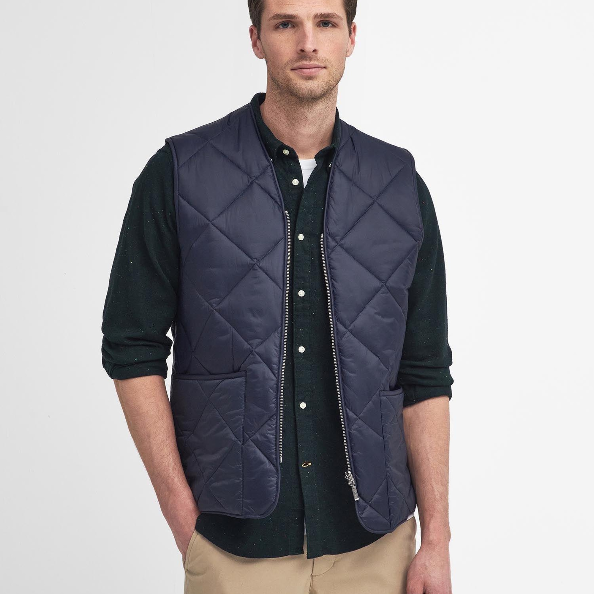 Barbour Large Box Kapitone İçlik-Yelek - Bedale, Beaufort, Ashby ve Bristol ceketler ile uyumludur