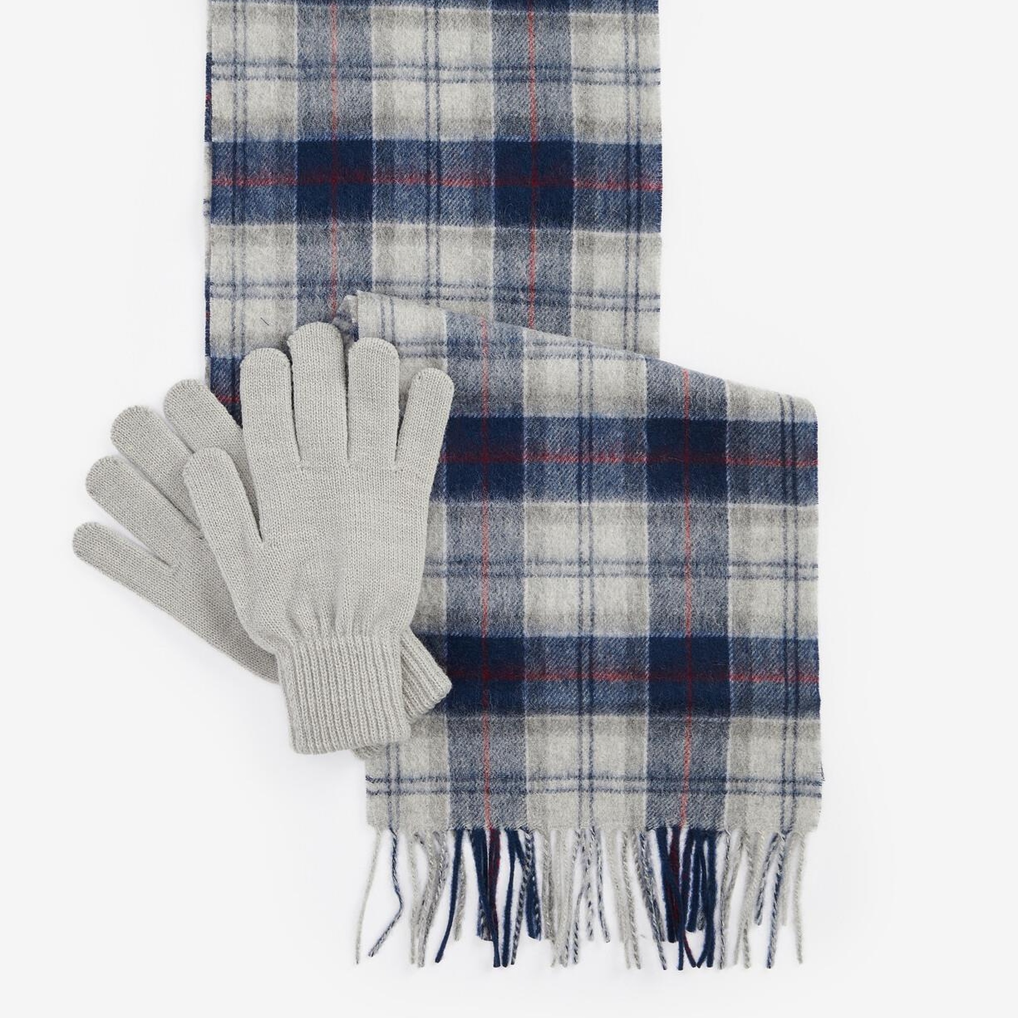 Barbour Tartan Atkı ve Eldiven Hediye Seti
