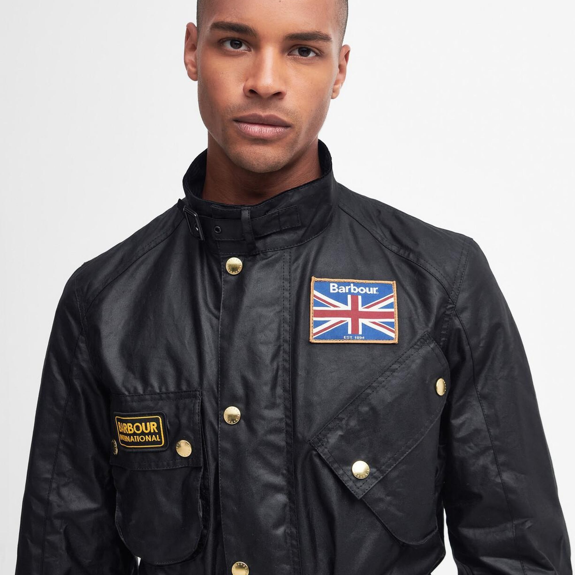 B.Intl Union Jack International Yağlı Ceket