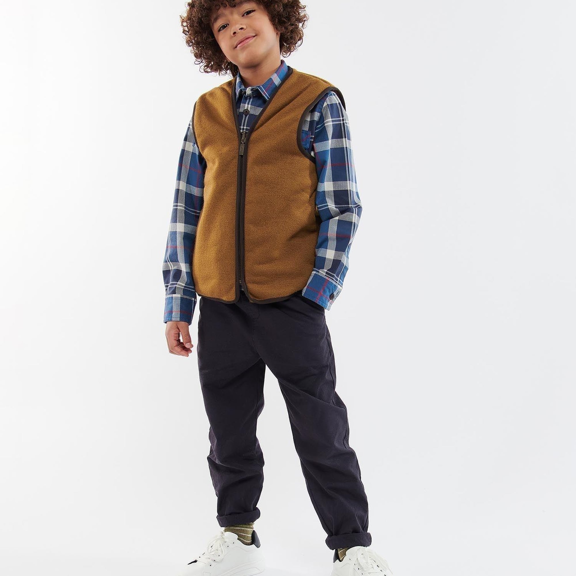 Barbour Çocuk Beaufort Yelek/Fermuarlı Astar