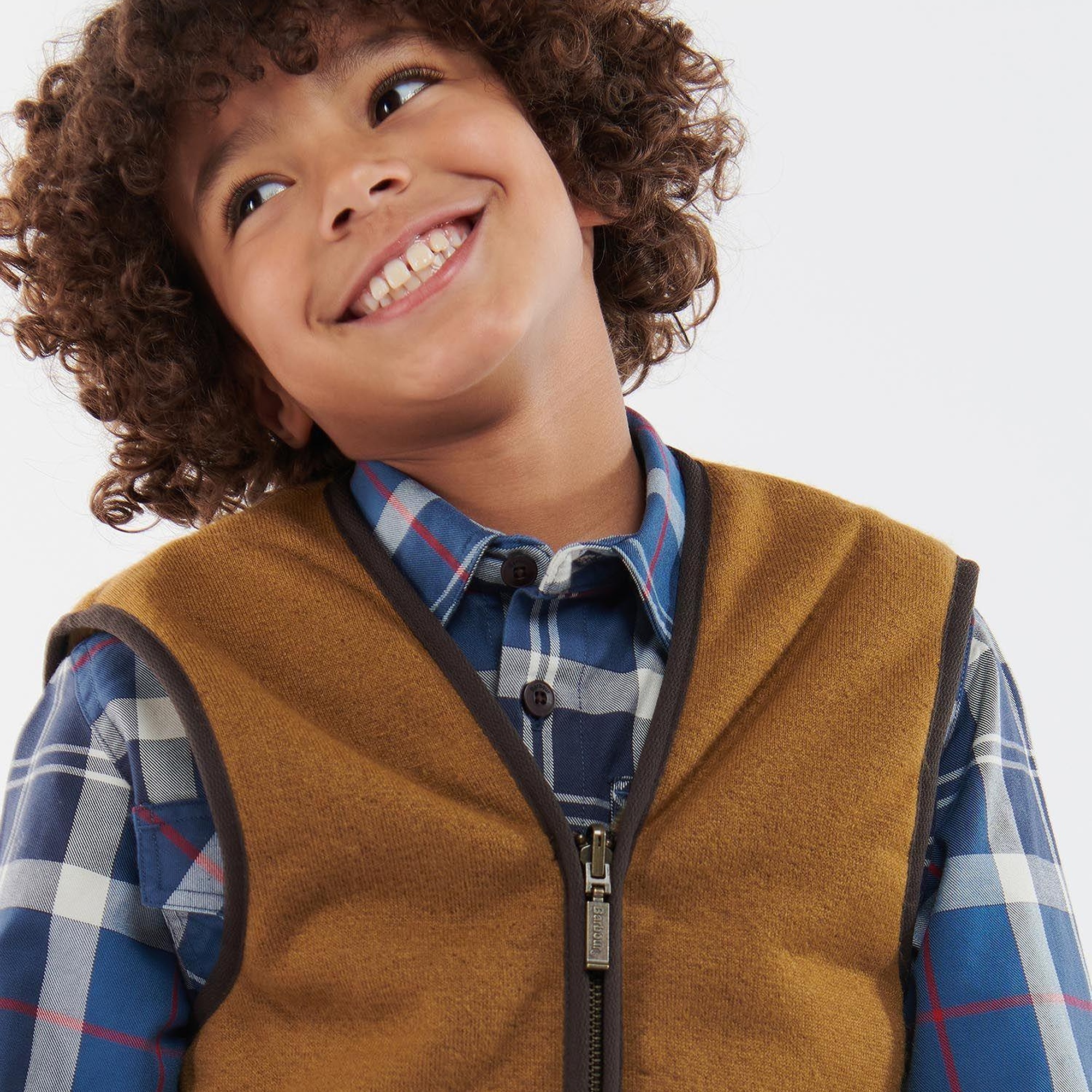 Barbour Çocuk Beaufort Yelek/Fermuarlı Astar