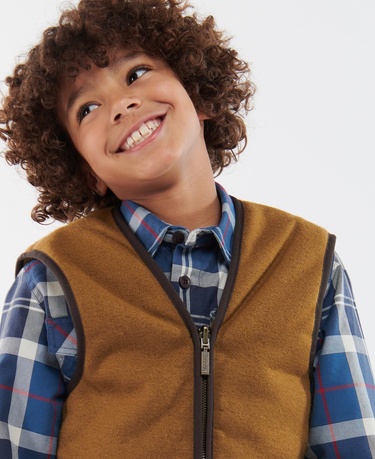  Barbour Çocuk Beaufort Yelek/Fermuarlı Astar