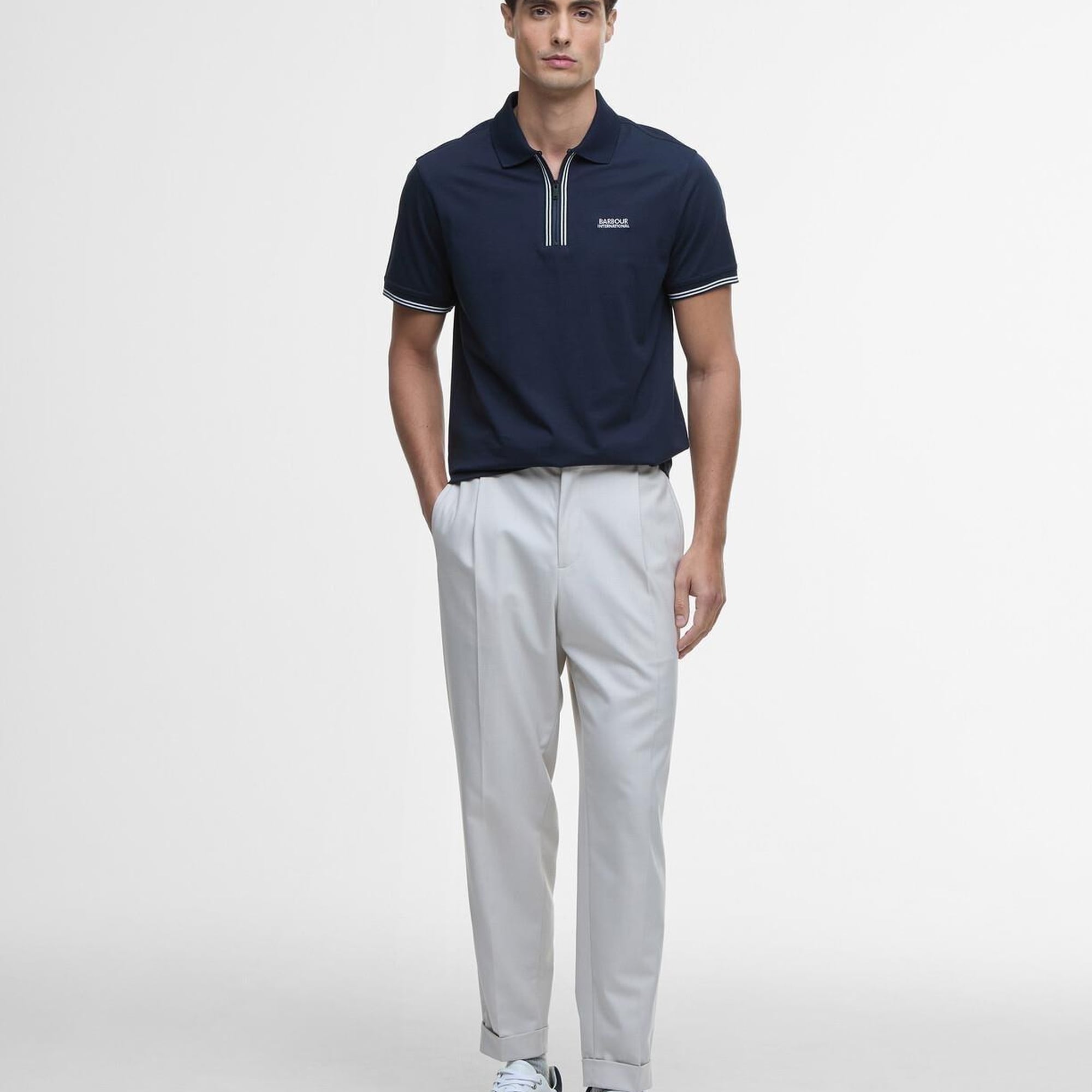 B.Intl Ollie Twin Tipped Placket Polo Yaka