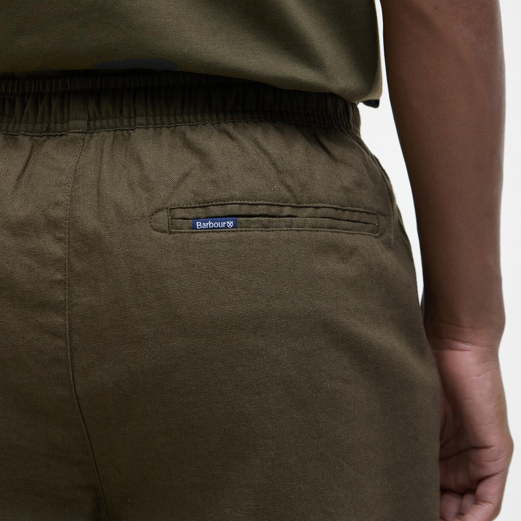 Barbour Cotton Linen Relaxed Şort