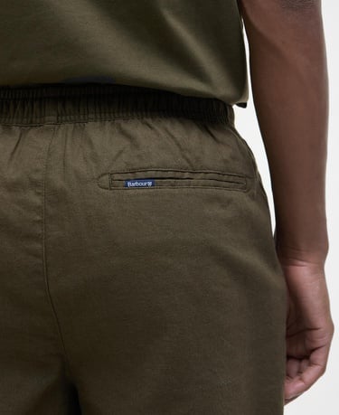  Barbour Cotton Linen Relaxed Şort