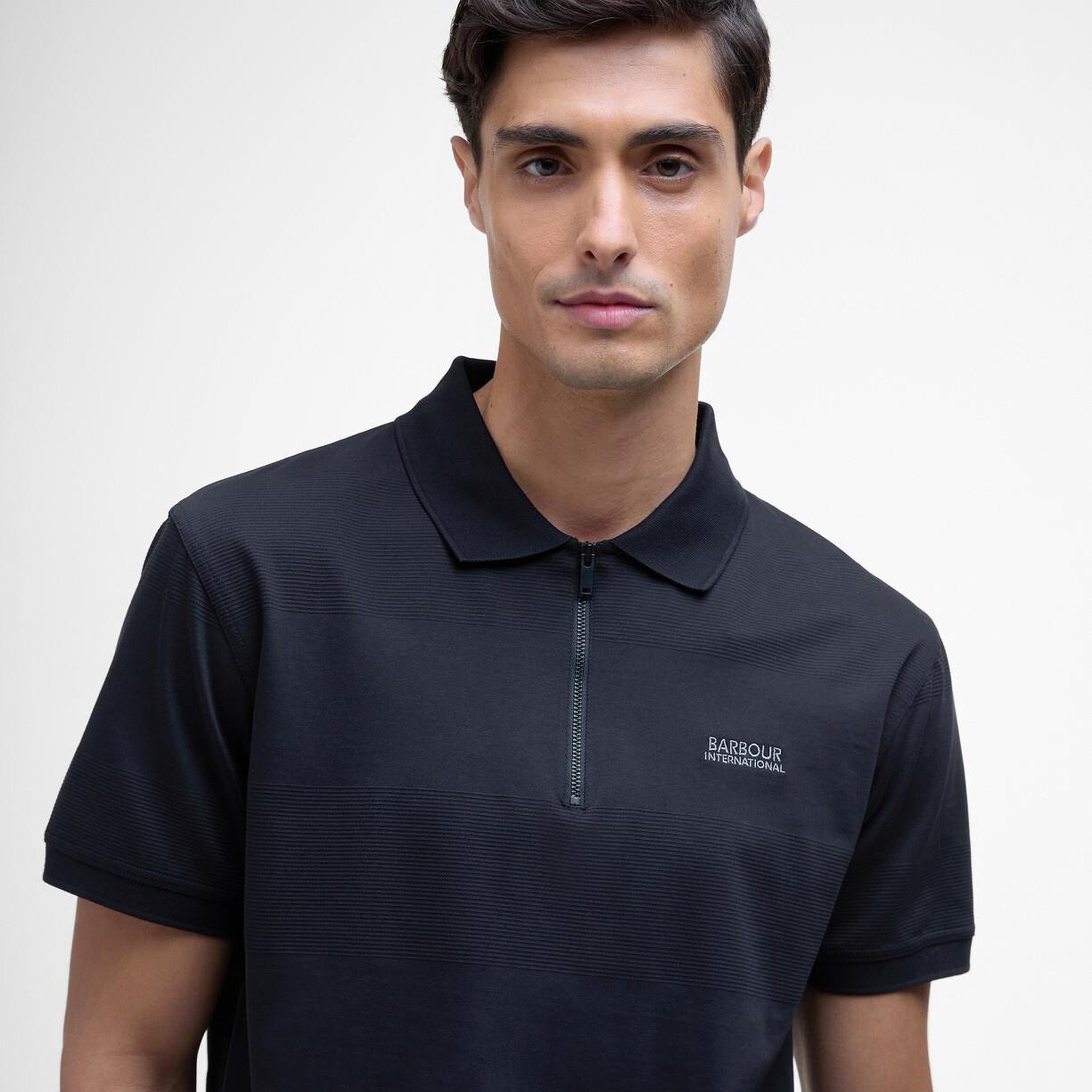 B.Intl Chapter Jacquard Texture Polo Yaka