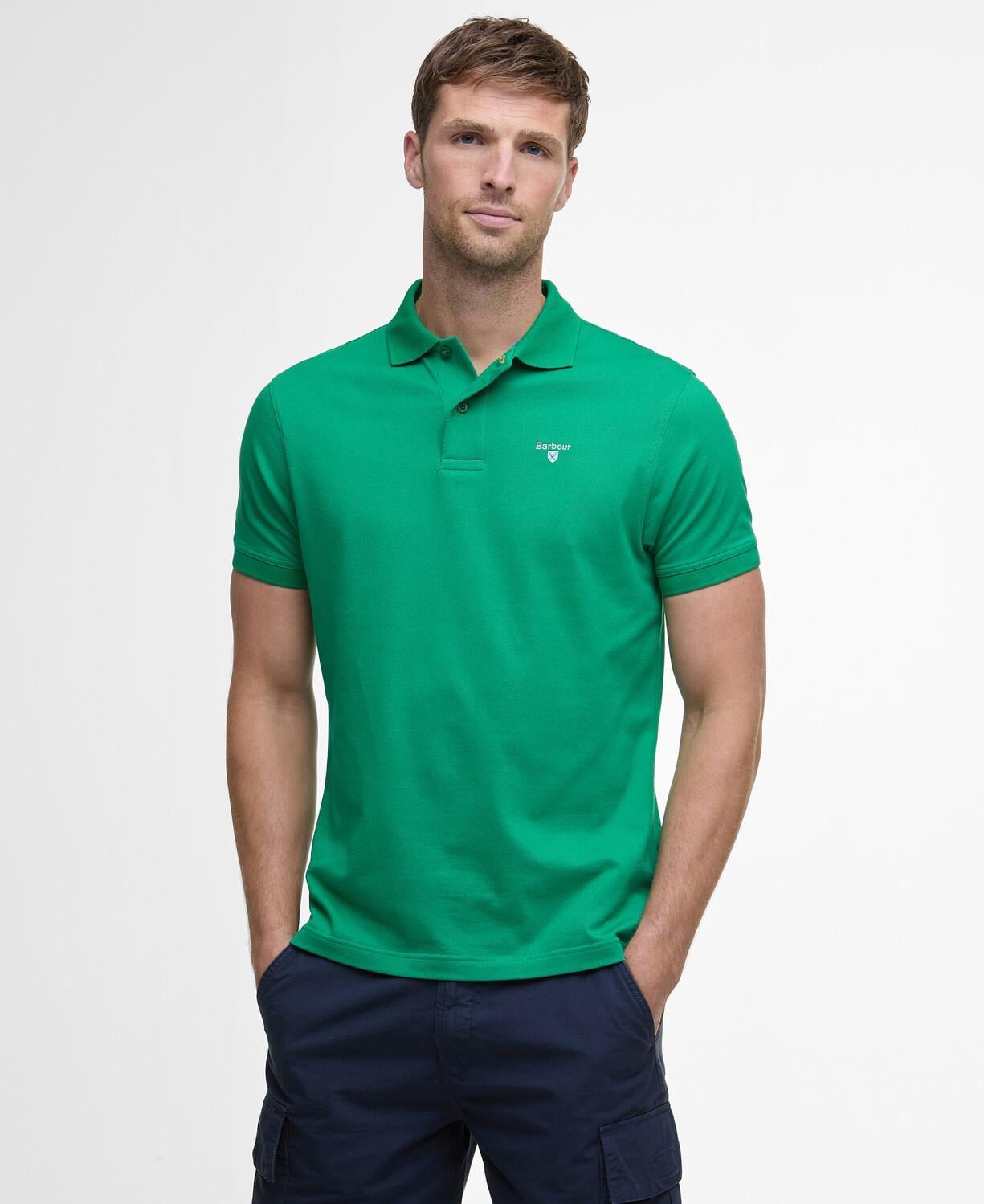  Barbour Active Tailored Fit Polo Yaka