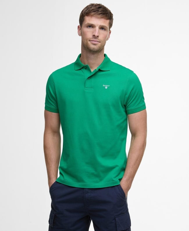  Barbour Active Tailored Fit Polo Yaka