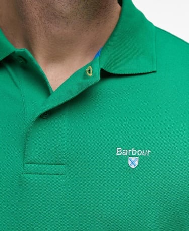  Barbour Active Tailored Fit Polo Yaka