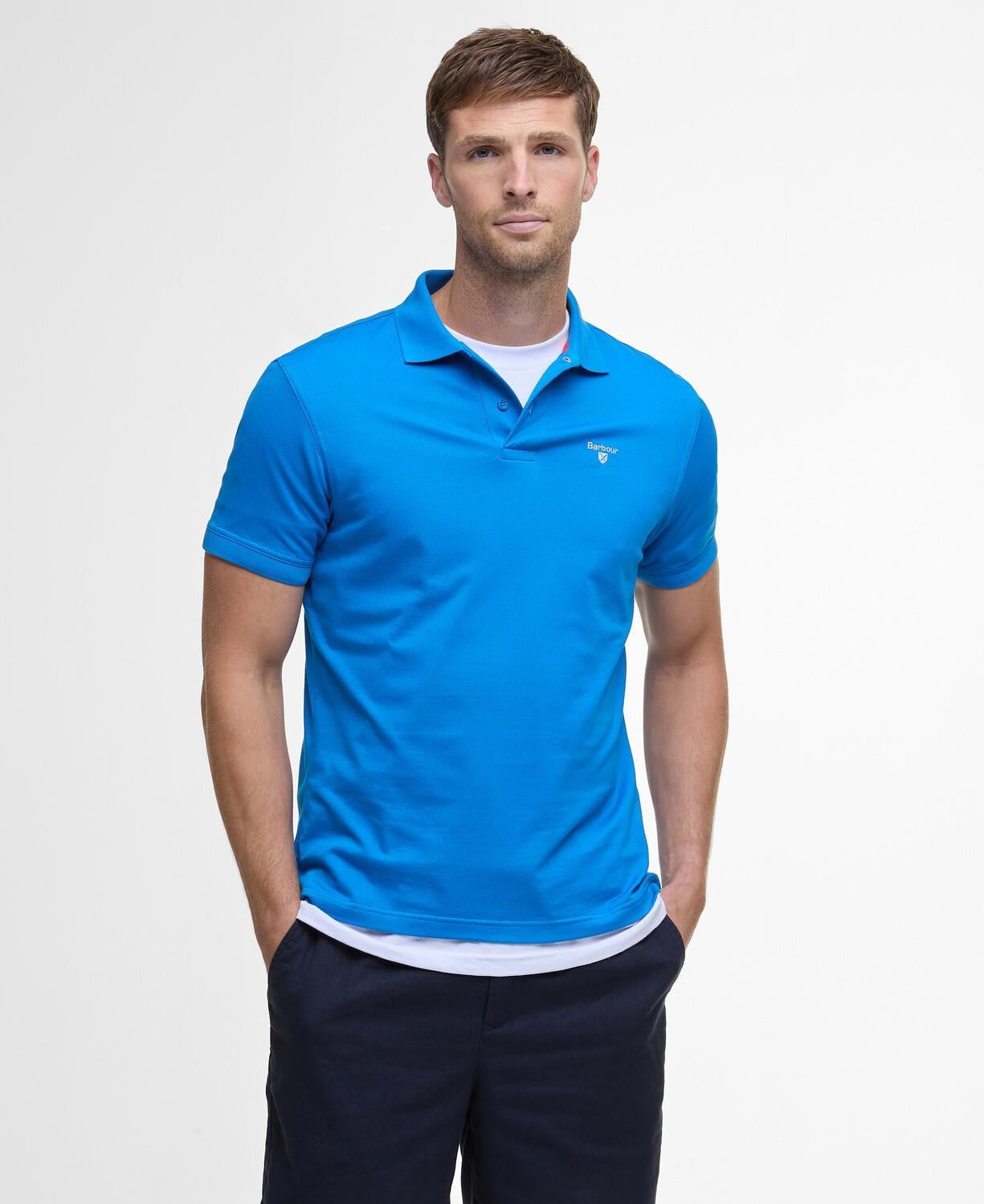  Barbour Active Tailored Fit Polo Yaka