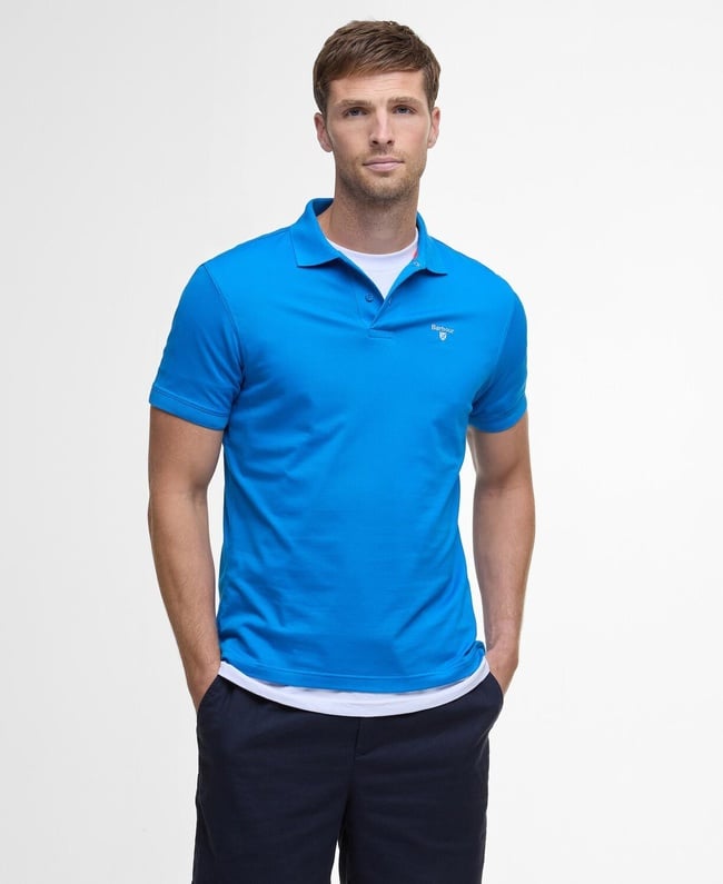  Barbour Active Tailored Fit Polo Yaka