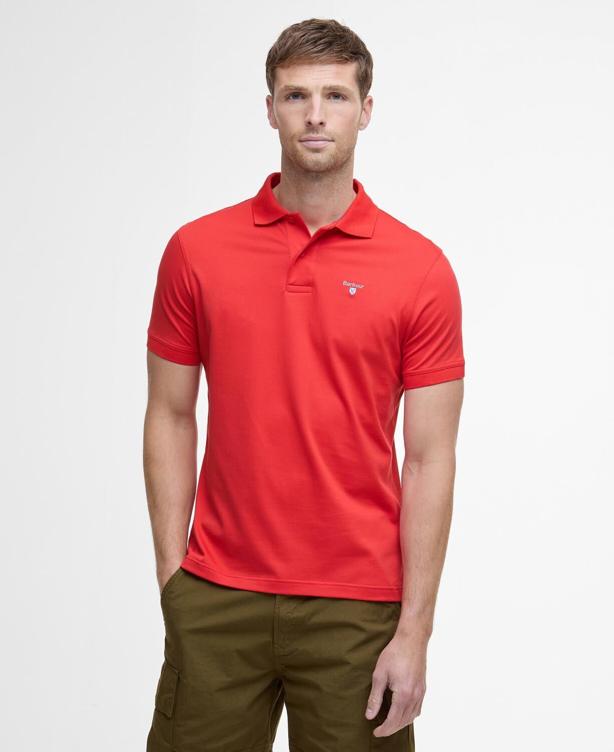  Barbour Active Tailored Fit Polo Yaka