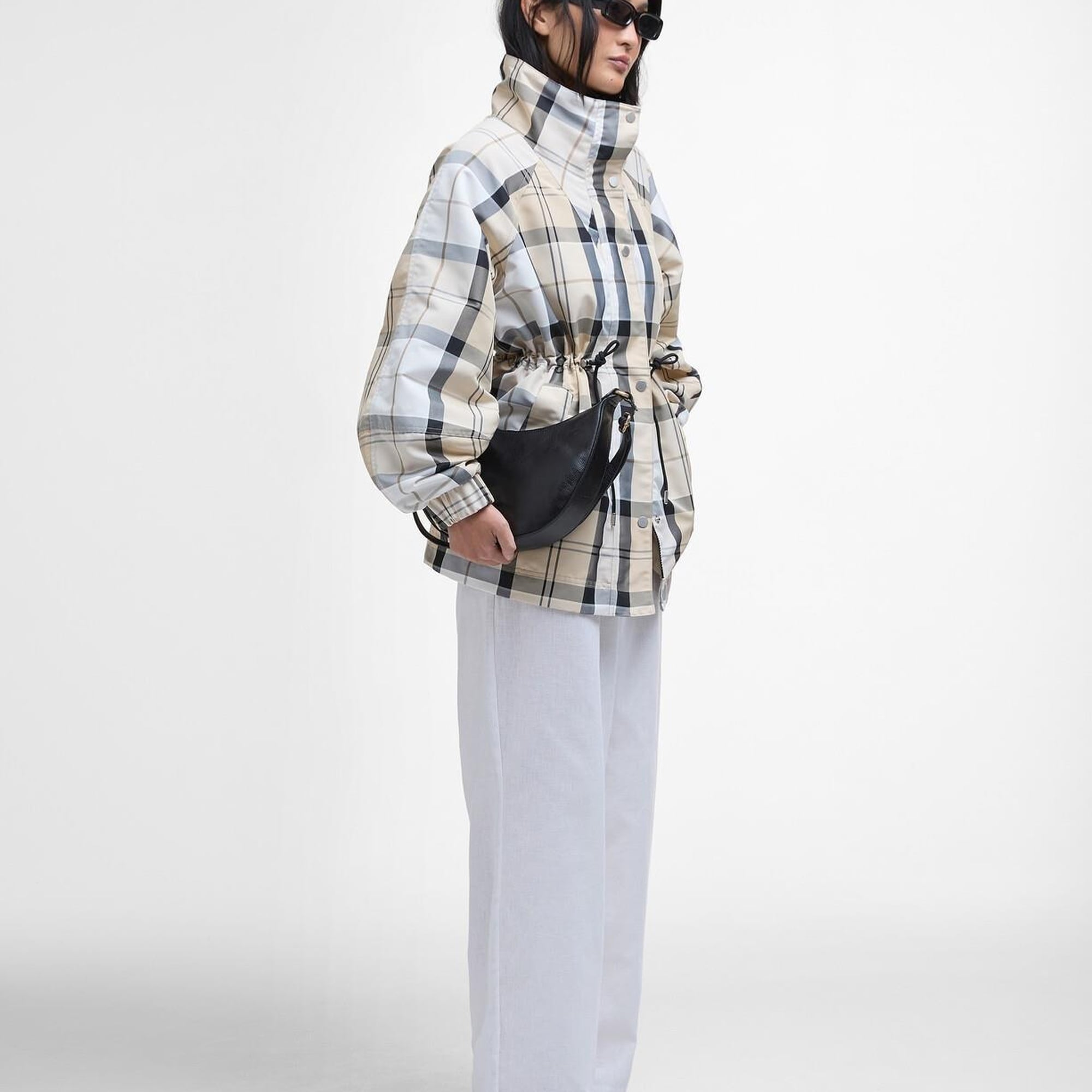 Barbour Suri Checked Showerproof Ceket