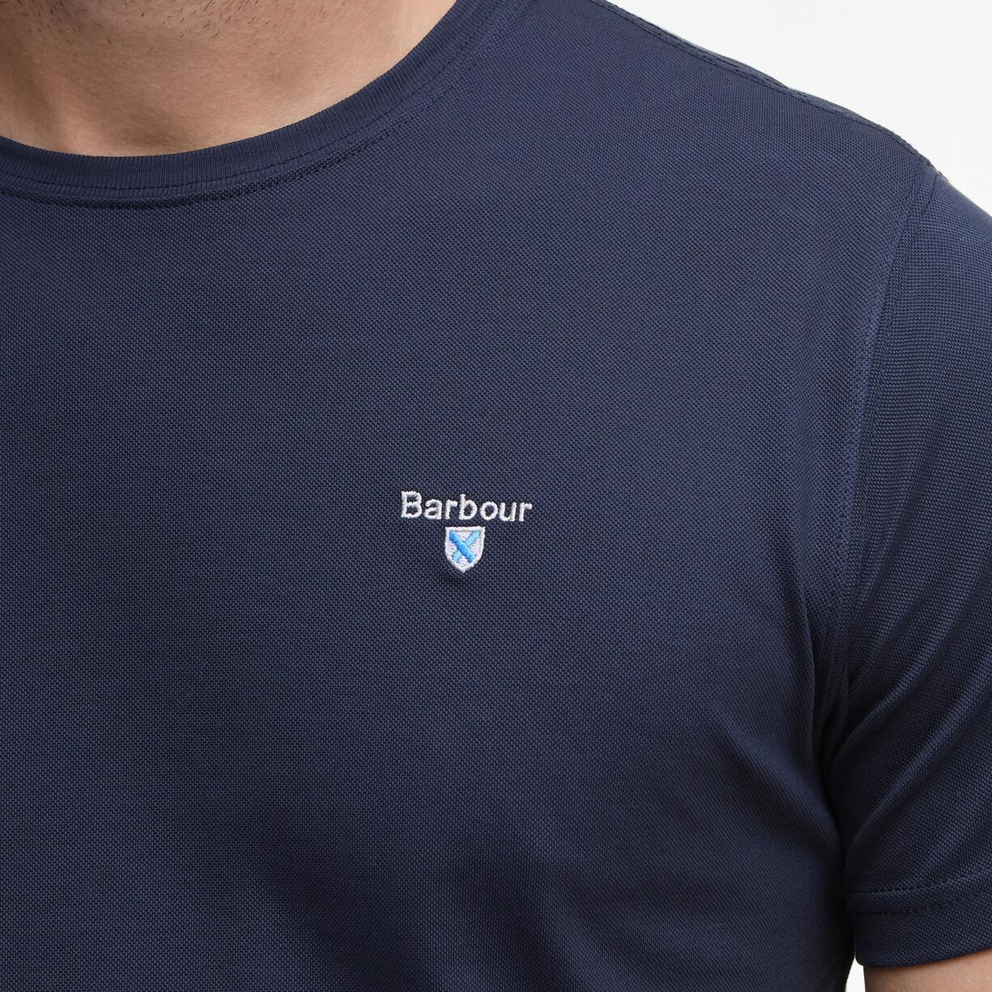 Barbour Tartan Trim Pique T-Shirt