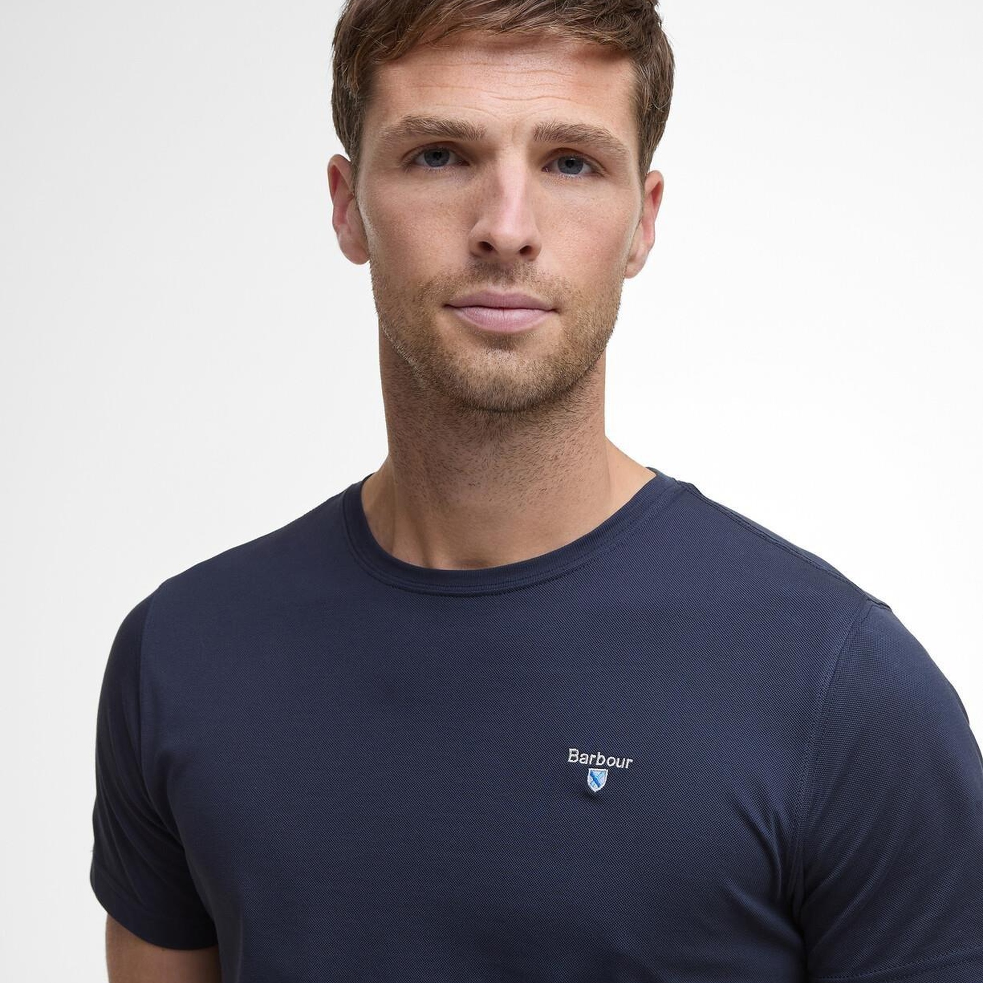 Barbour Tartan Trim Pique T-Shirt
