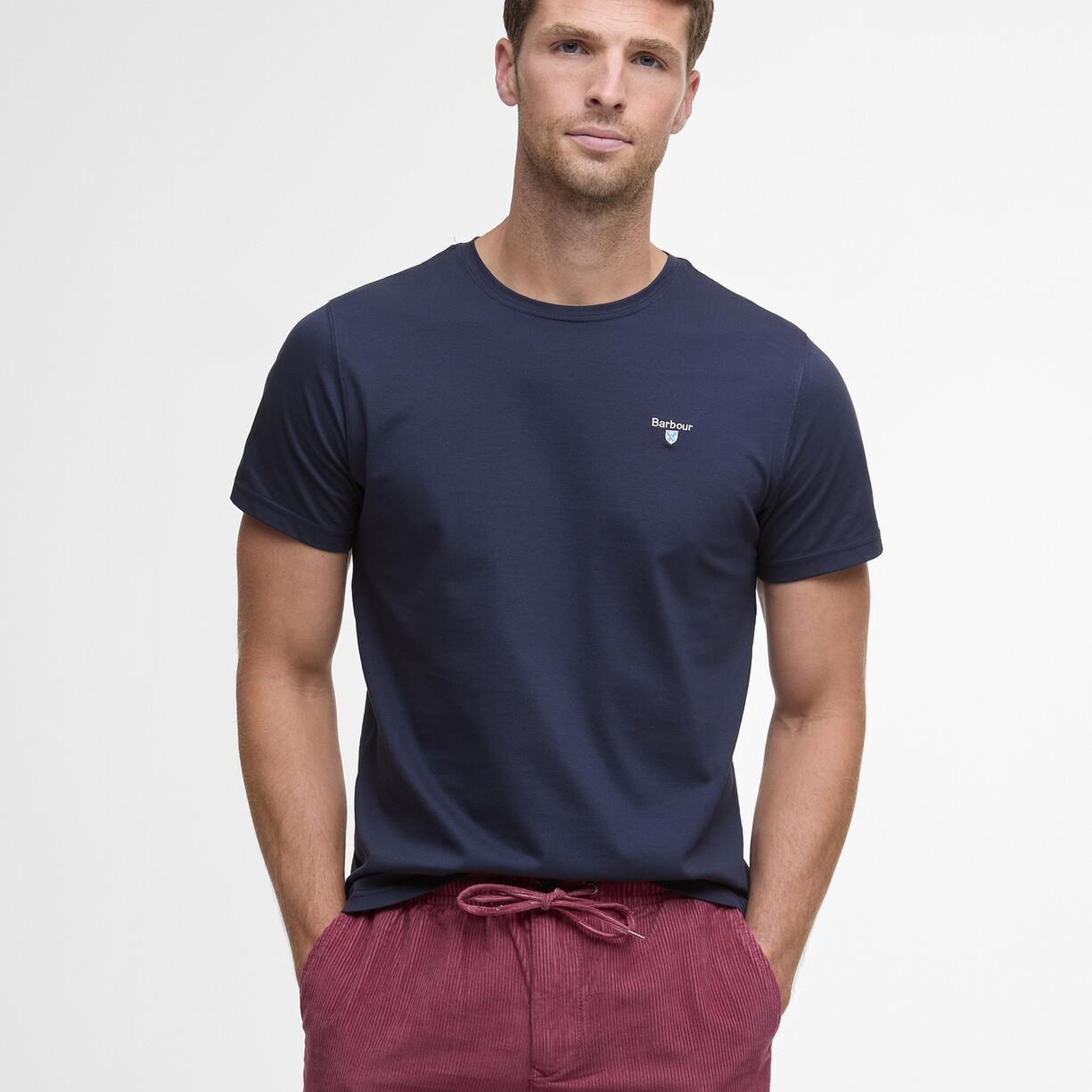 Barbour Tartan Trim Pique T-Shirt