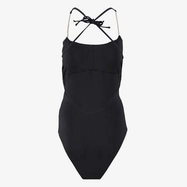  Guess Logo Kadın Siyah Mayo